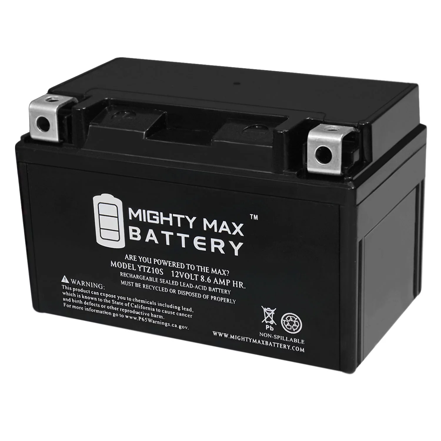 YTZ10S 12V 8.6AH Replacement Battery Compatible with Triumph 1200 Scrambler 19-23