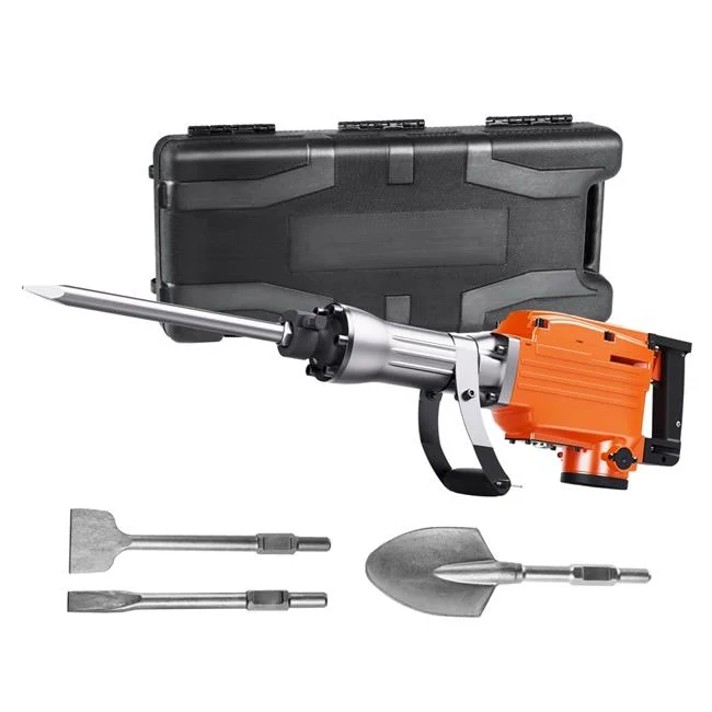 Vevor  2200W 1400 BPM Electric Demolition Jack Hammer Concrete Breaker with 4 Chisels Bits - 6 Piece