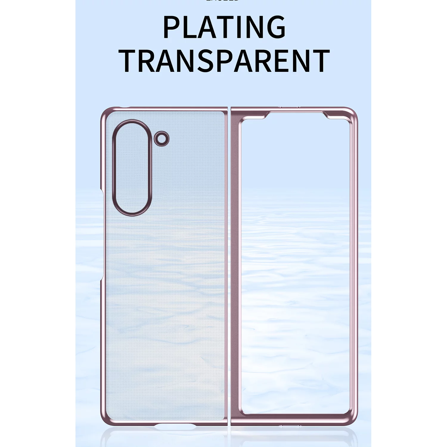 TECH CIRCLE for Samsung Galaxy Z Fold 5 Phone Case, Ultra Thin Full Protection Slim Fit Durable Protective Phone Case Cover for Samsung Galaxy Z Fold 5 5G 2023 7.6 inch,Rosegold