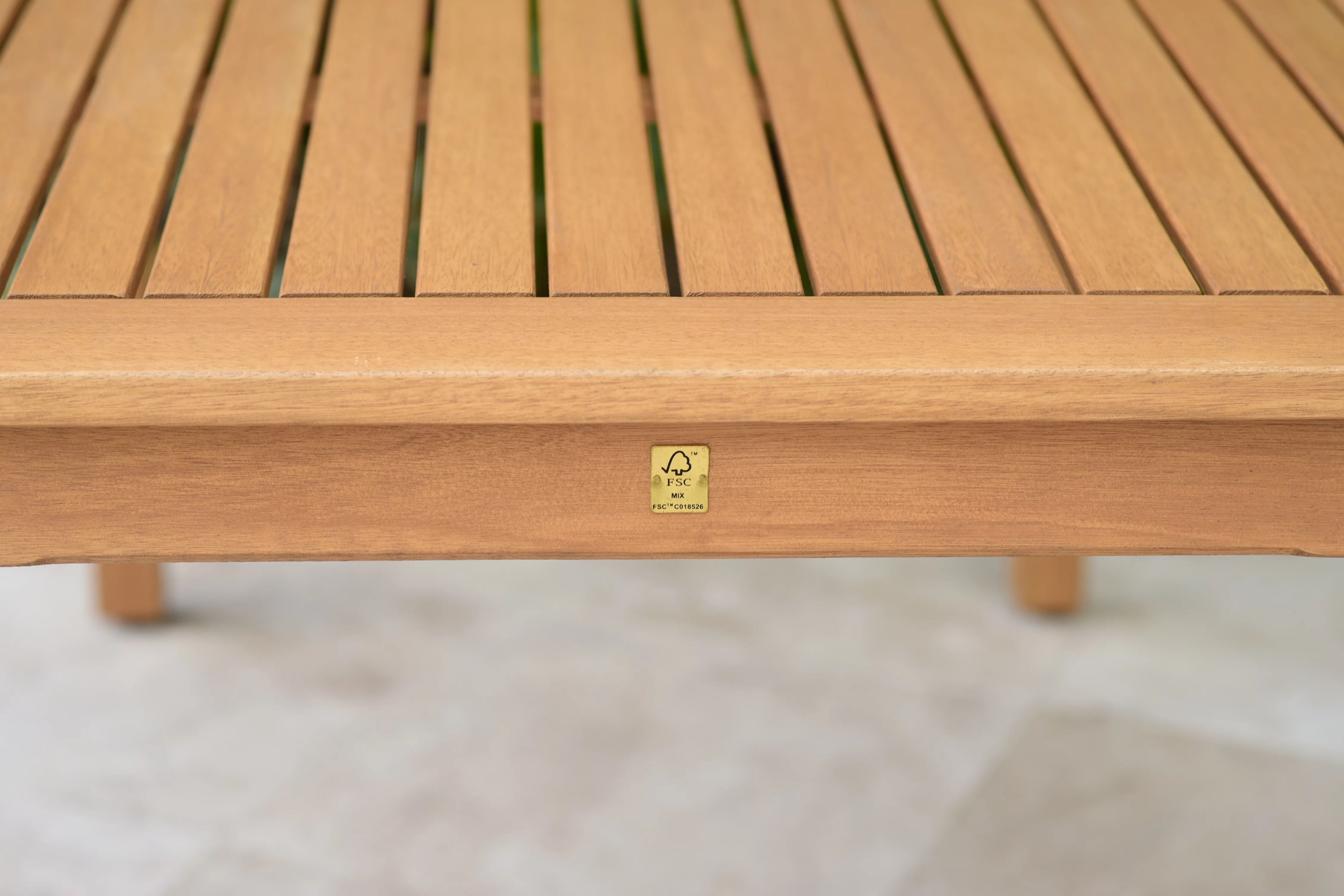 Amazonia Lodeve Teak Finish 7 Pieces Rectangular Patio Dining Set