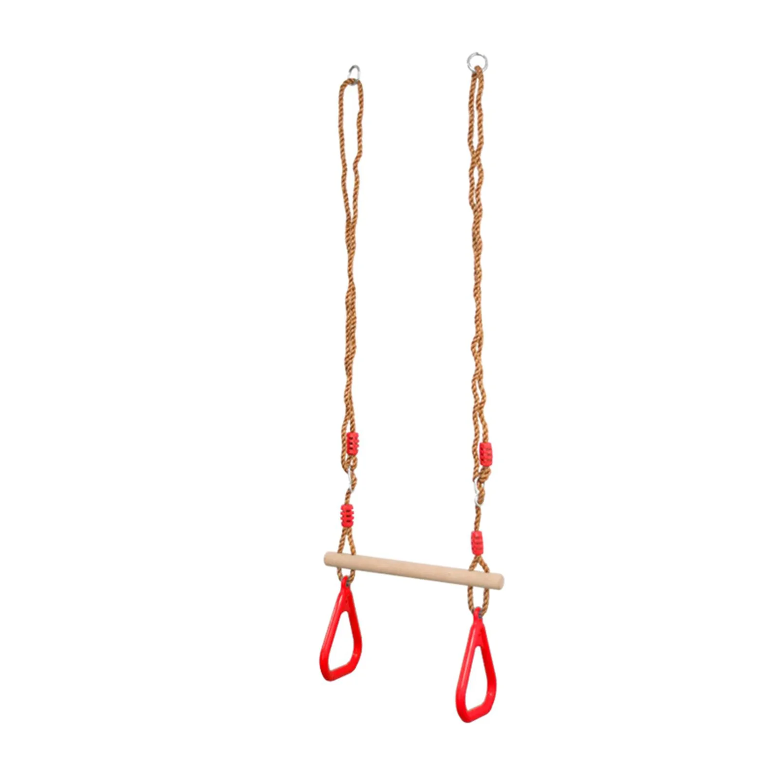 Kids Swing Bar with s Wood Hanging Hoop Monkey Bars with Adjustable