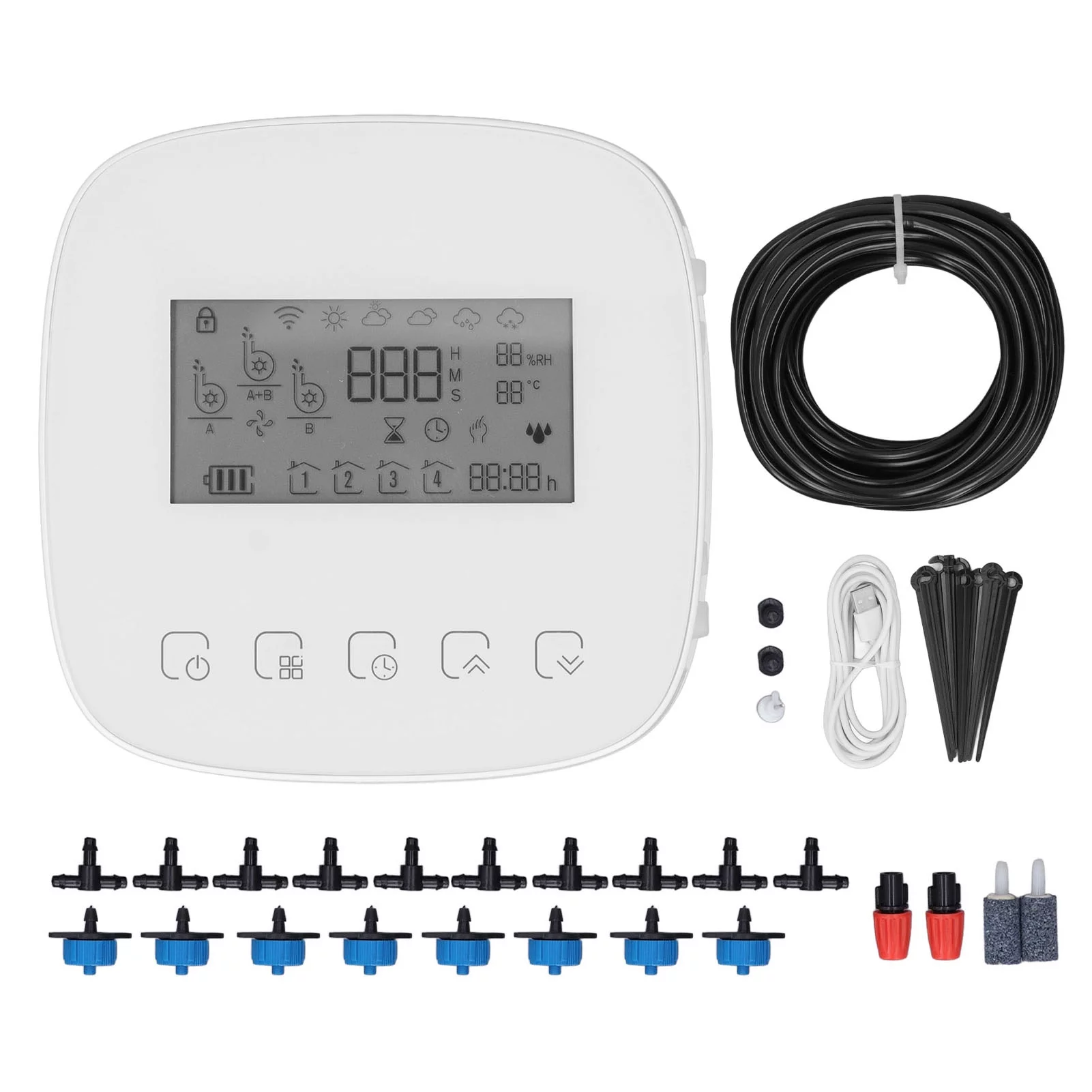 Automatic Irrigation System, Indoor Plant Self Watering System Automatic Drip Irrigation Kit, Indoor Irrigation System for Potted Plants