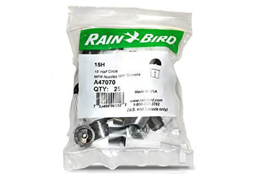 Rainbird 15' MPR Series Fixed Pattern Nozzles W/ Screens