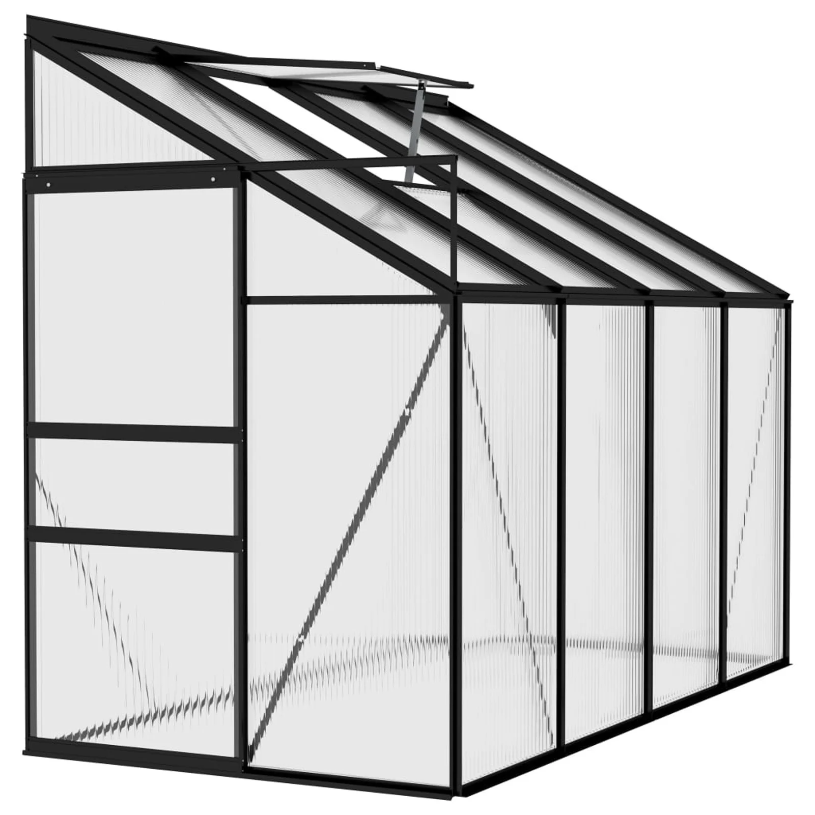 Suzicca Greenhouse Anthracite Aluminum 177.3 ft³