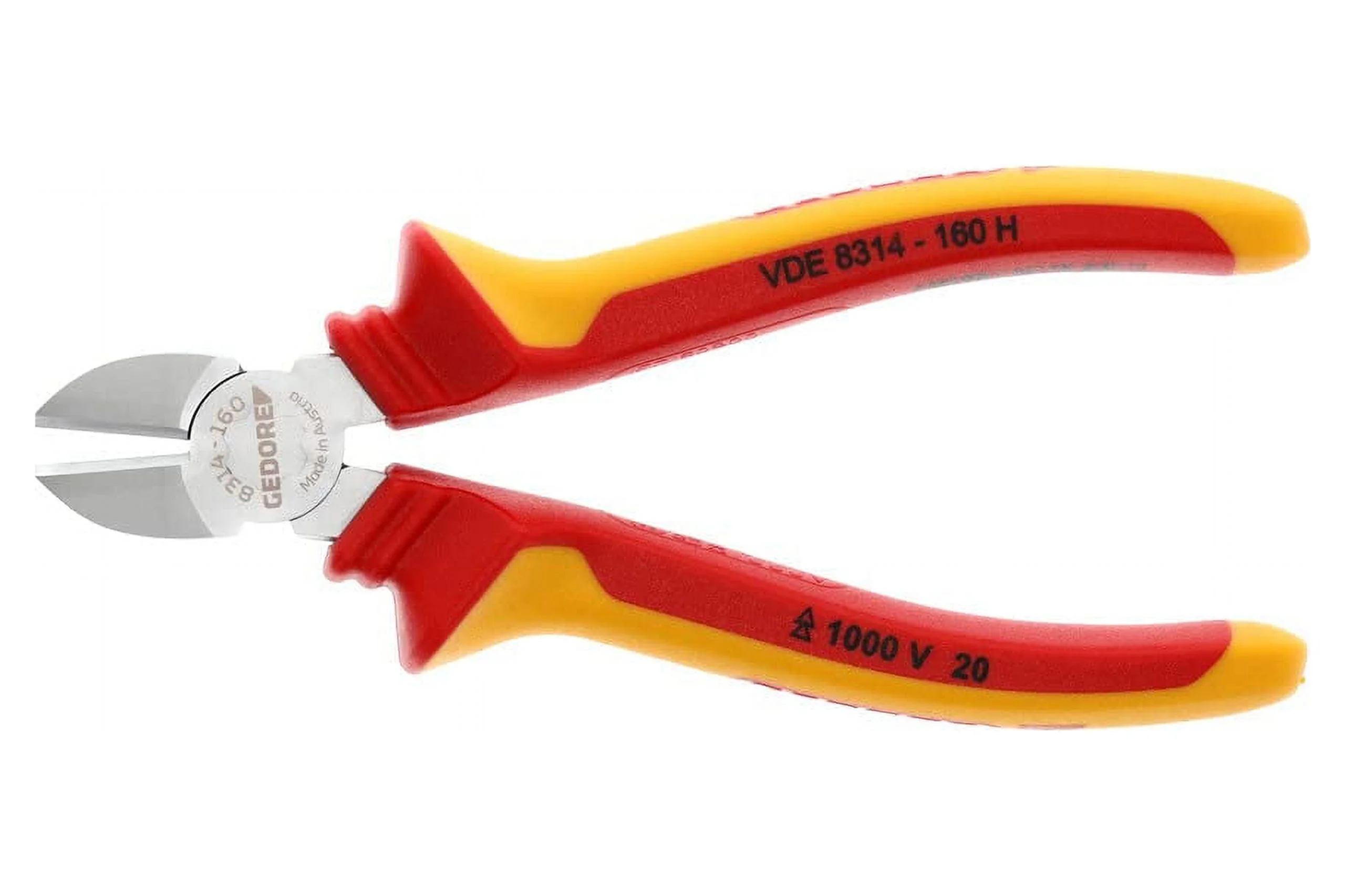 VDE 8314-160 H VDE Side Cutter With VDE Insulating Sleeves 160 Mm