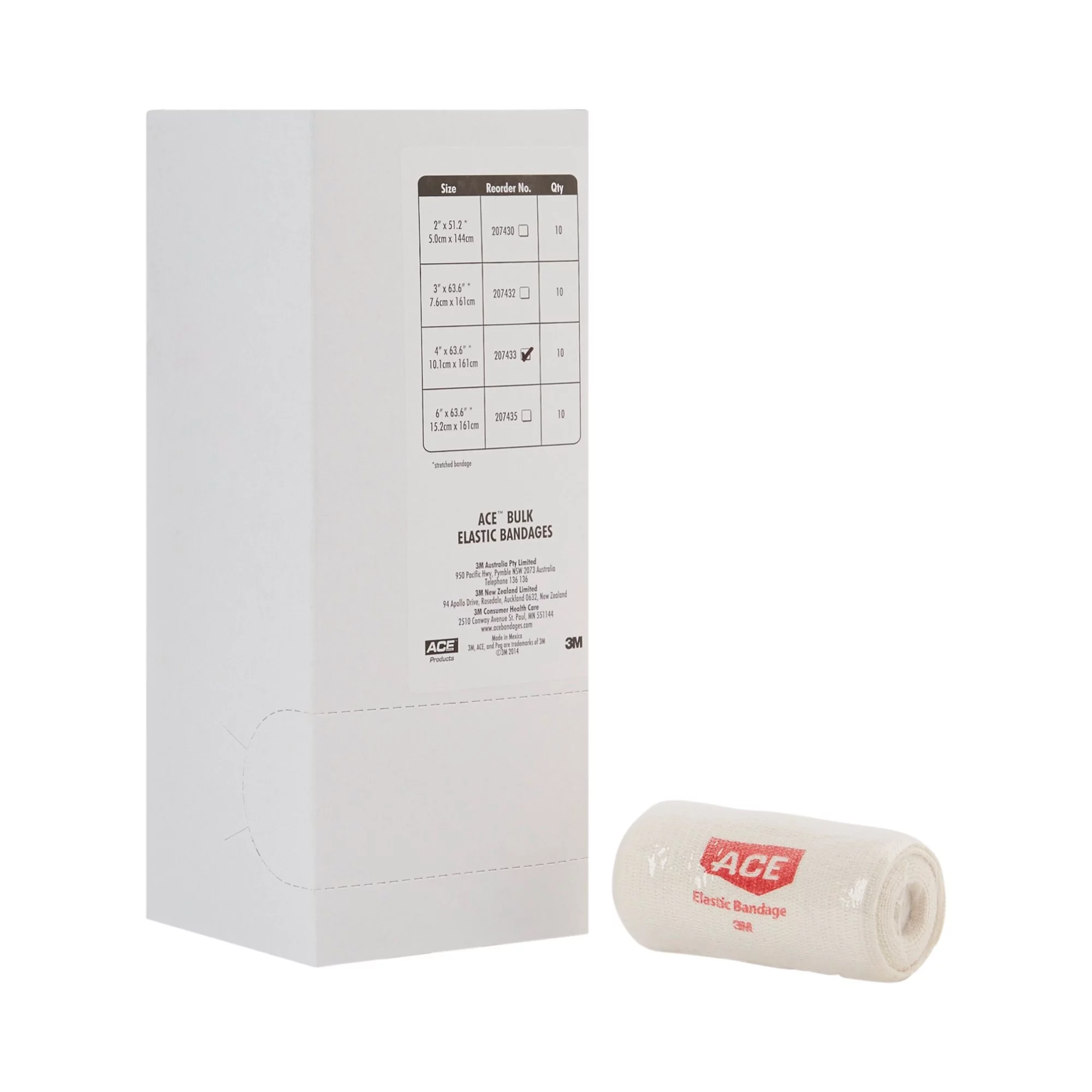 3M Ace Tan Elastic Standard Compression Bandage, 4
