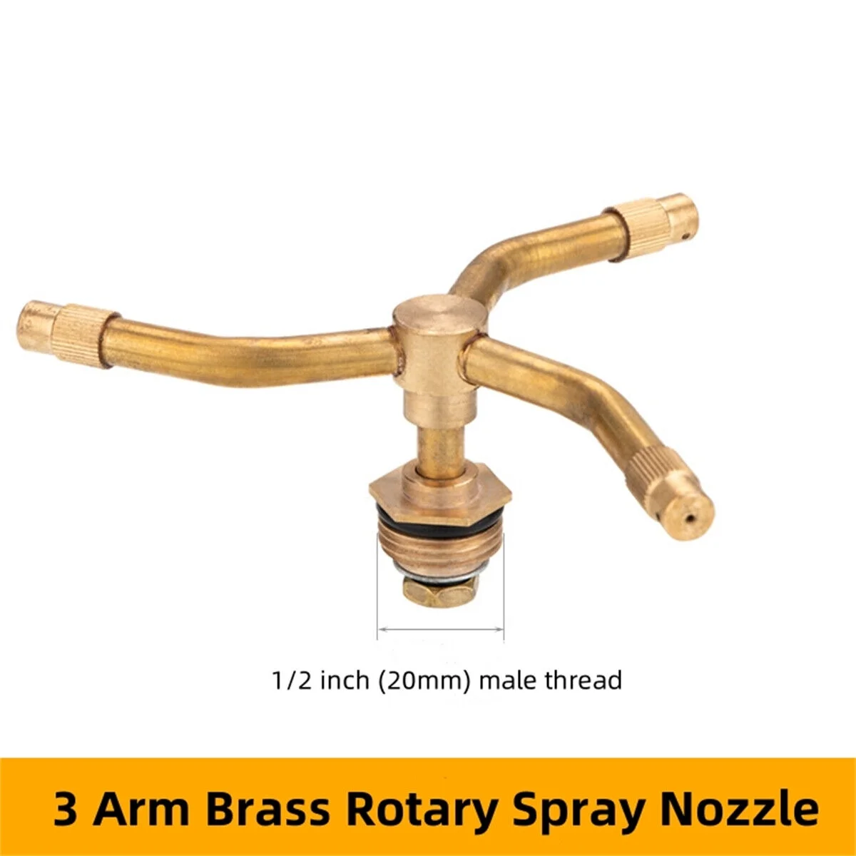 2/3/4 Arm 360° Automatic Rotating Irrigation Lawn Sprinkler Head Spray Nozzles