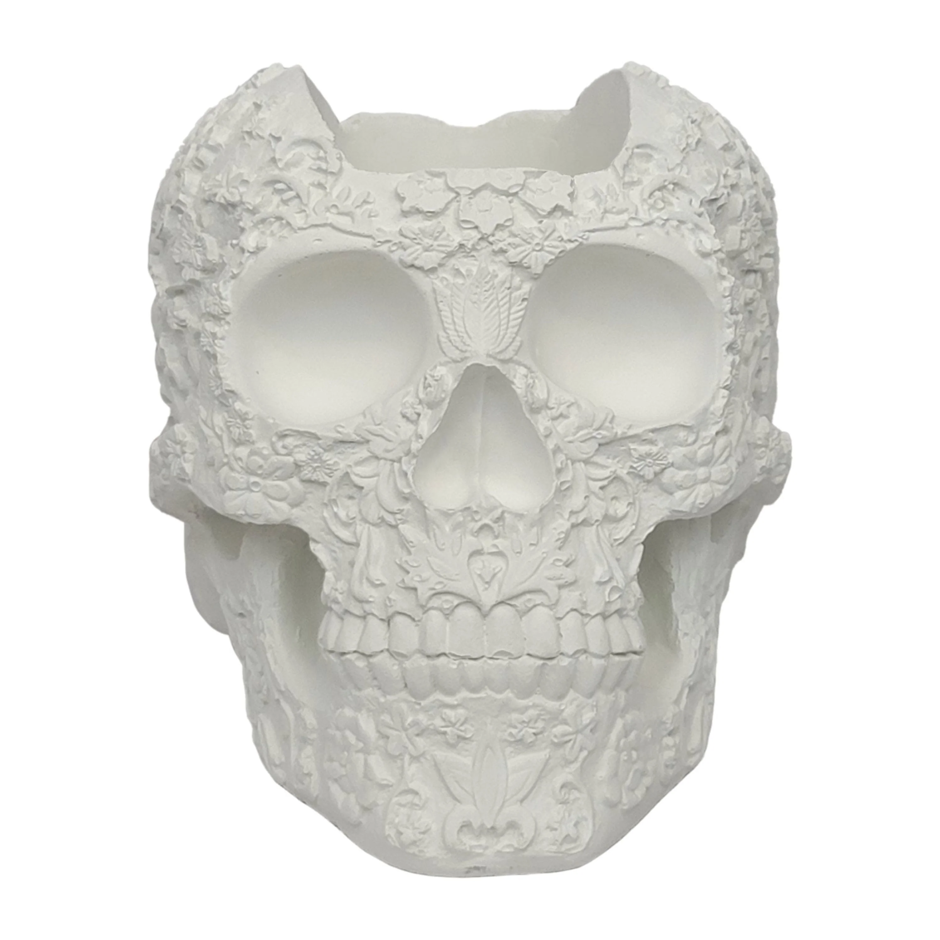 Coliseum Studio Skull Concrete Planter with Drainage - Handmade in The USA 7