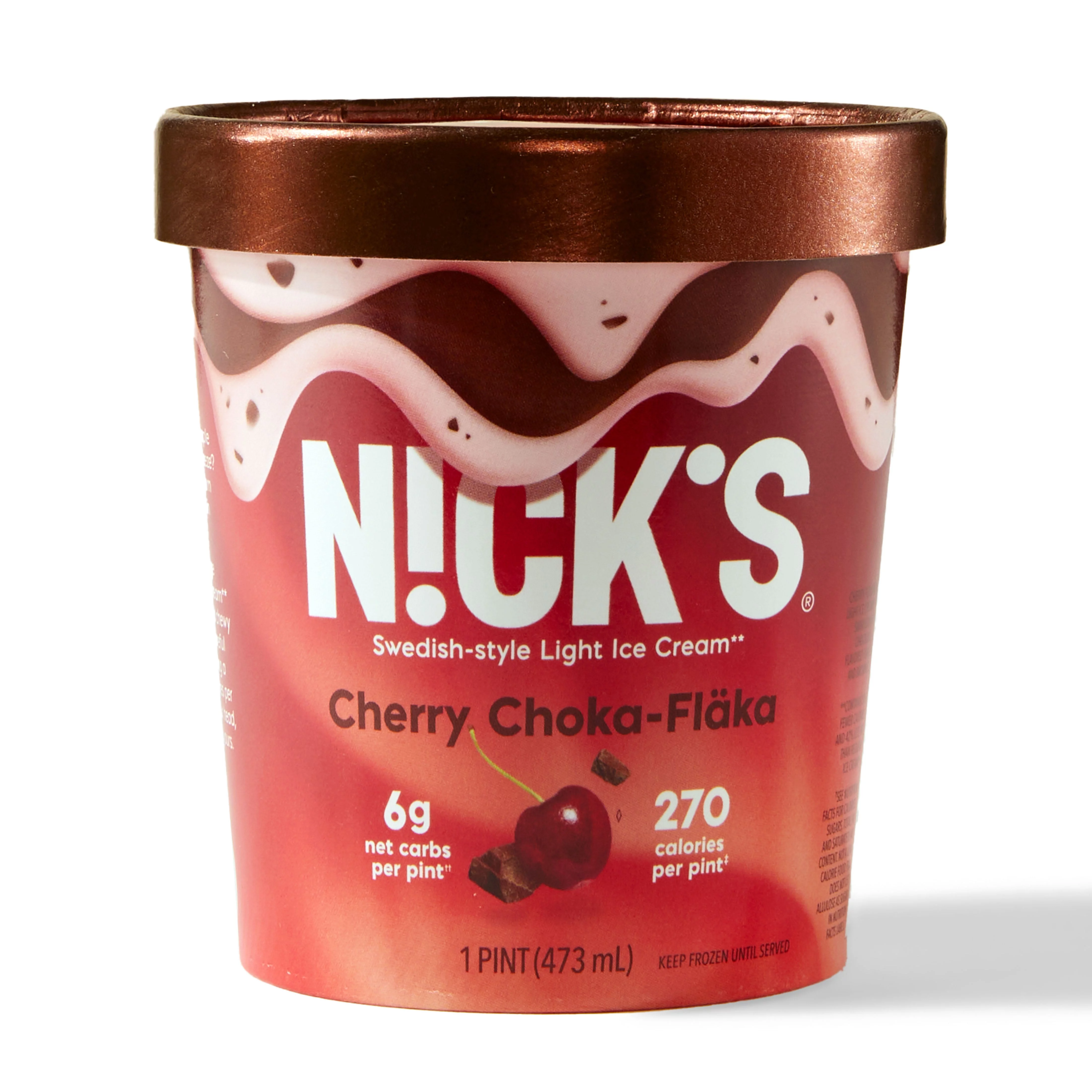 N!ck's Light Ice Cream Cherry Choka-Fl�ka, 1 Pint
