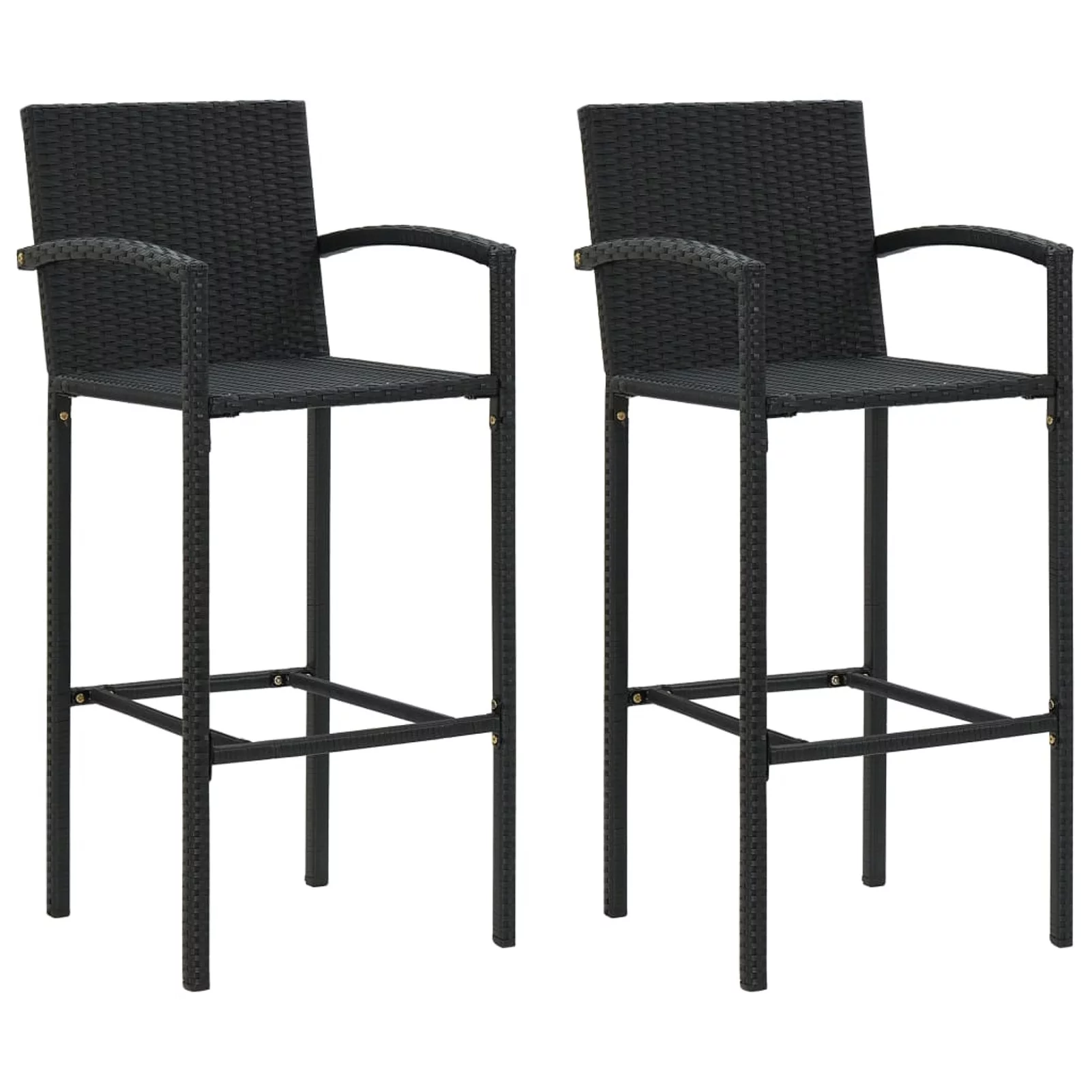 ametoys 3 Piece Patio Bar Set Black