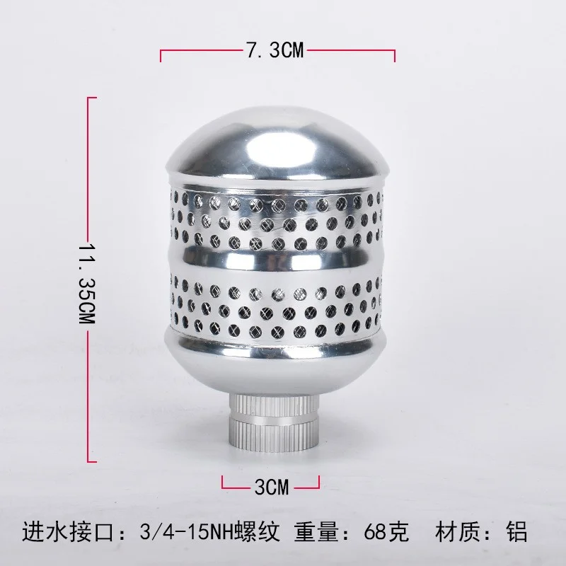 Kcavykas Aluminum Alloy Garden Hose Bubbler,Bubbler Sprinkler Heads 3/4-15NH Thread Aluminum Diffuser Flood Nozzle,Metal Bubbler Sprinkler Head,for Gentle Garden Watering Soaker Sprinkler