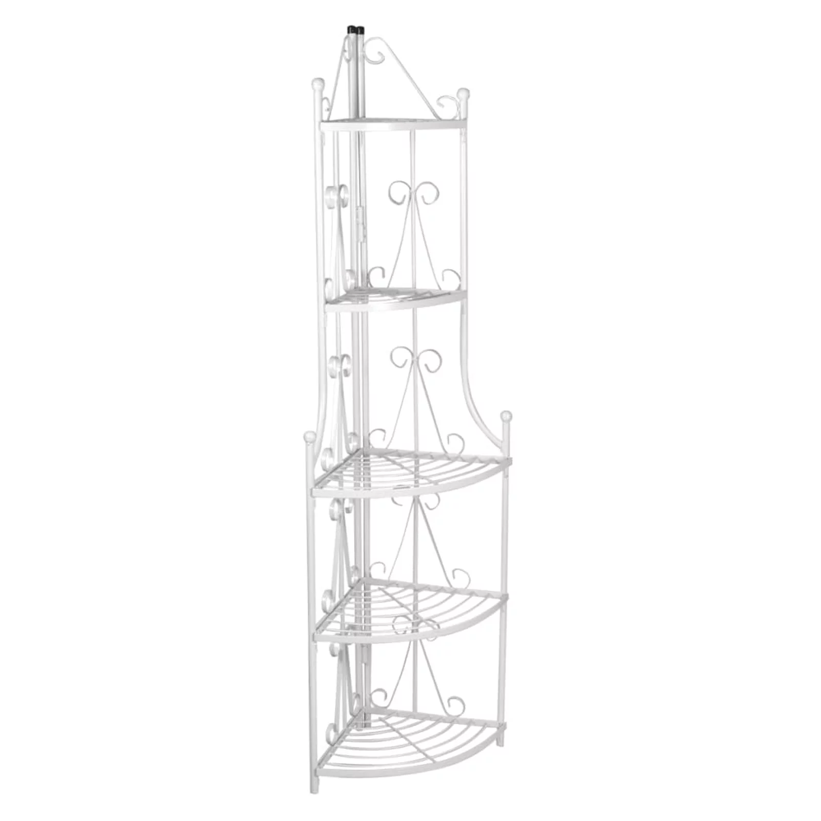 Walmeck Corner Plant Rack White 14.2