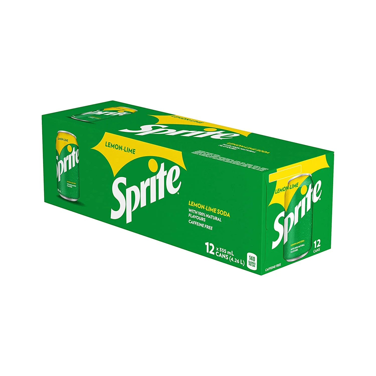 Sprite Lemon Lime Soda, 355mL/12oz., Cans, 12 Pack