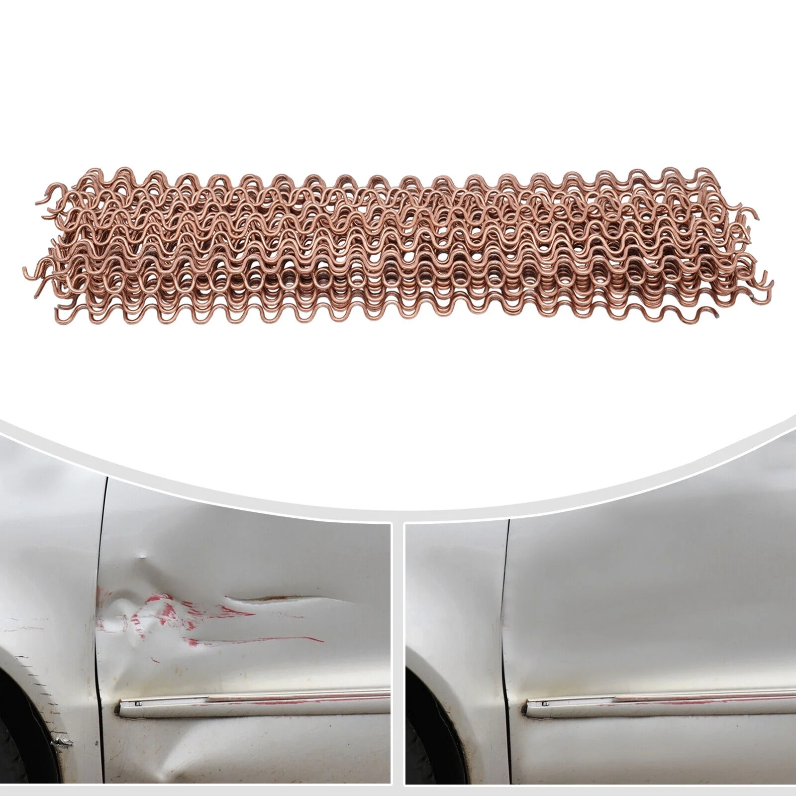 50 Wiggle Wire Wave Car Body Dent Repair Fix Spot Welding Thick Body Work Puller