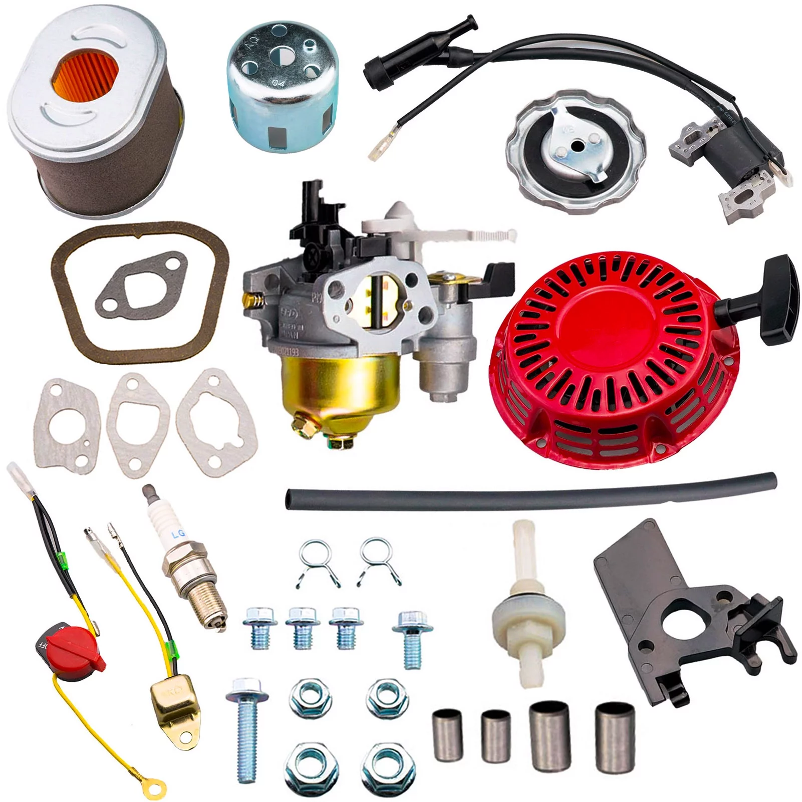 HZ Recoil Starter Carburetor Tune Up kit for Honda GX160 GX200 GX140 GX120 Engine and Power Equipment