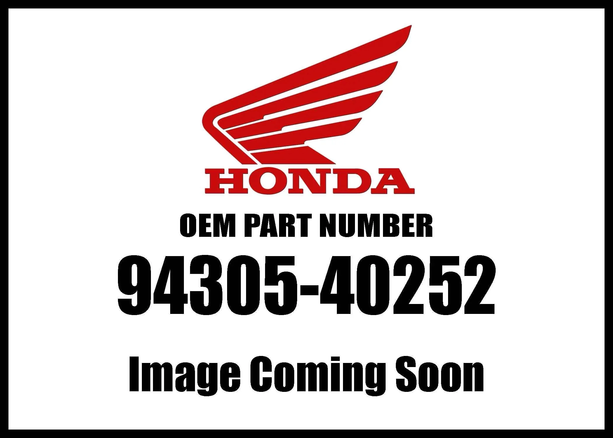 Honda Pin Spring 4X25 94305-40252 New OEM