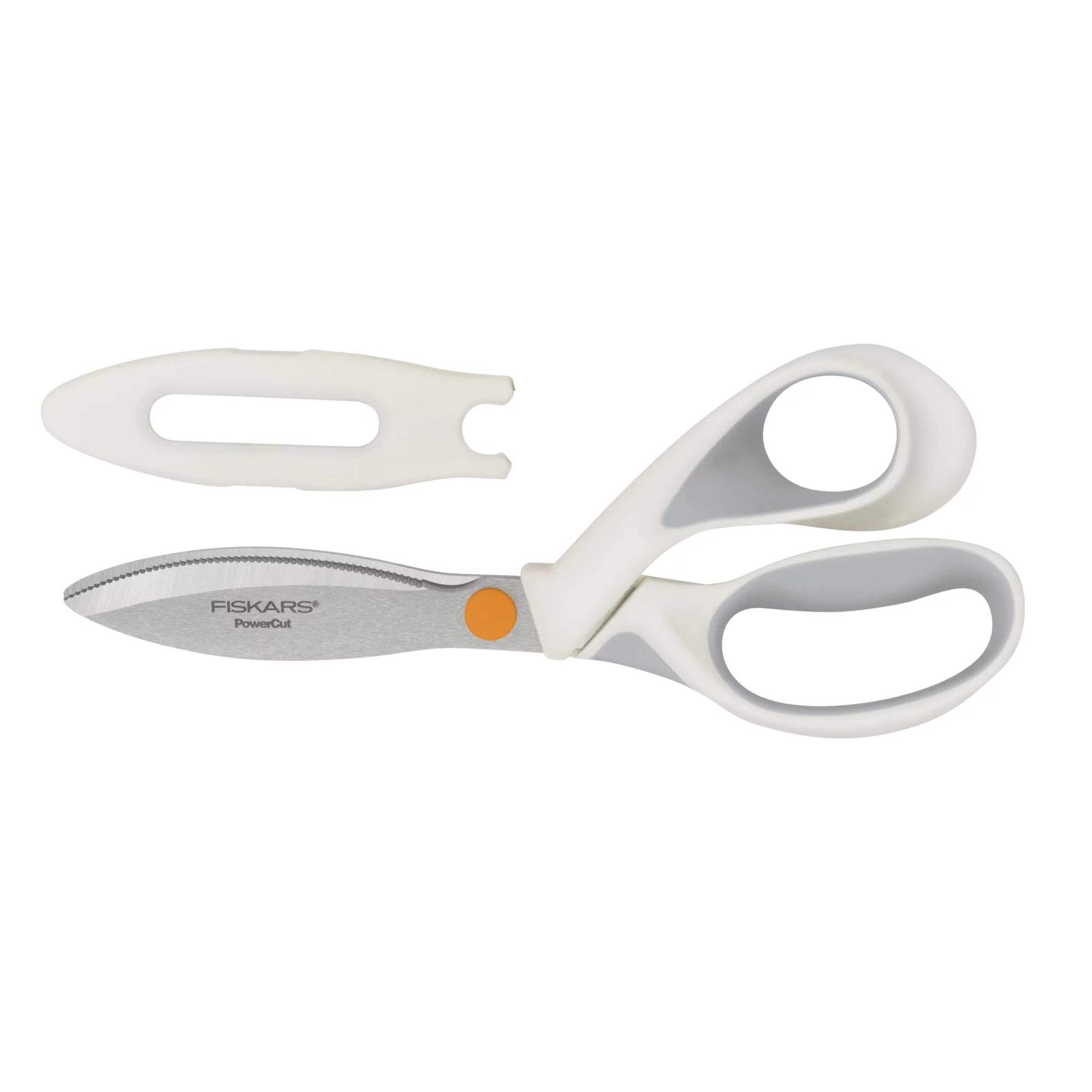 Fiskars DIY 8 inch SoftGrip PowerCut Shears, White