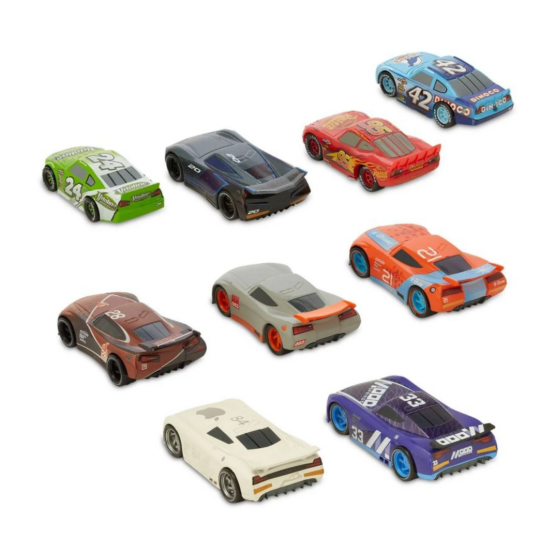 Disney Parks Cars Deluxe Figure Play Set Cake Topper Playset New With Box