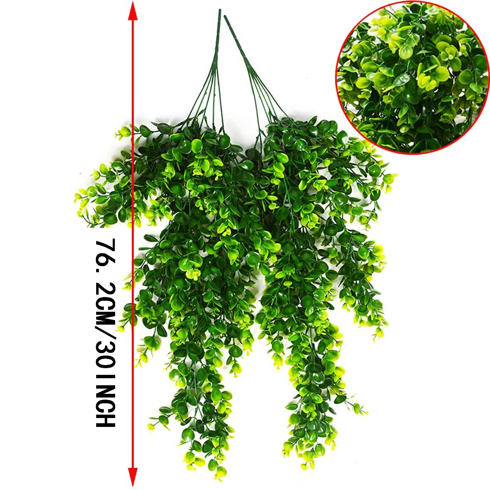 2pcs Artificial Hanging Hanging Vine For Wall House Room Indoor Outdoor Decoration (No Baskets) Artificial Flower Storage Containers Vase for Flowers Winter Flower Arrangements Peony Artificial