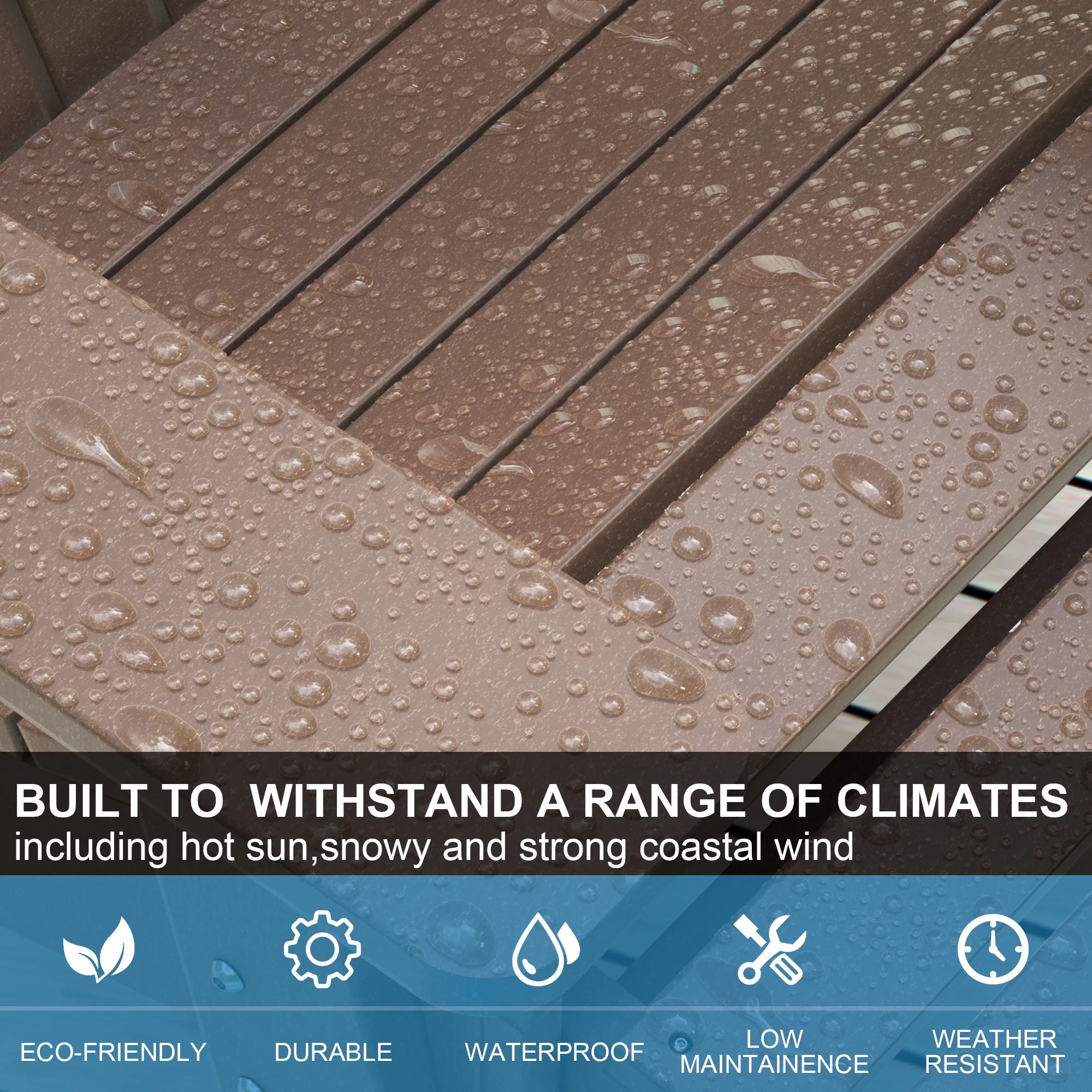 Versatile Adirondack Chair with Ottoman and Cup Holder - 52.24 - Relax in style, any season!