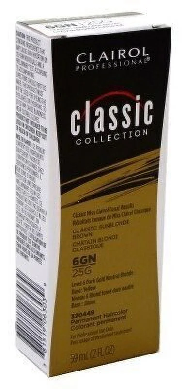Clairol Professional Classic Collection Permanent Haircolor (Color : 6GN / 25G - Classic Sunblonde Brown)