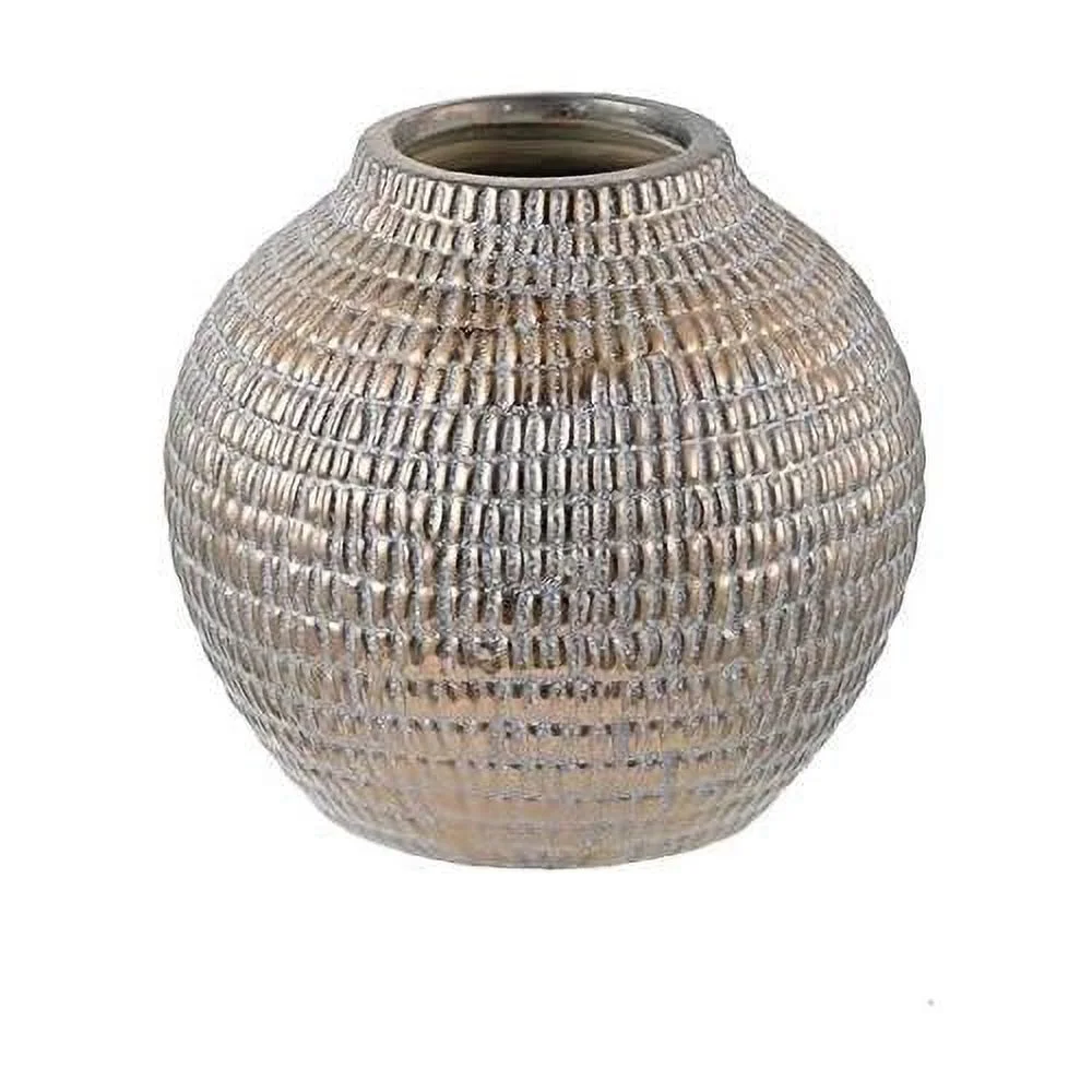 Group Tribal Chic Ceramic Pot/Vase D8x7.5