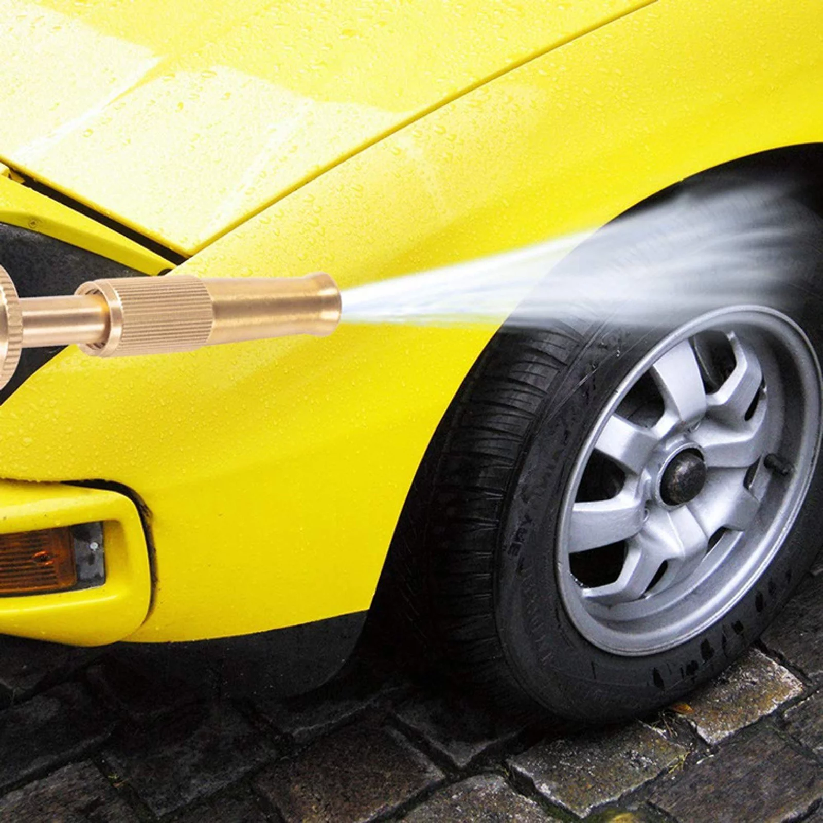 YHAIOGS 3 inches Copper Garden Hose High Pressure Nozzle Hose Nozzle Twisted Water Hose Nozzle