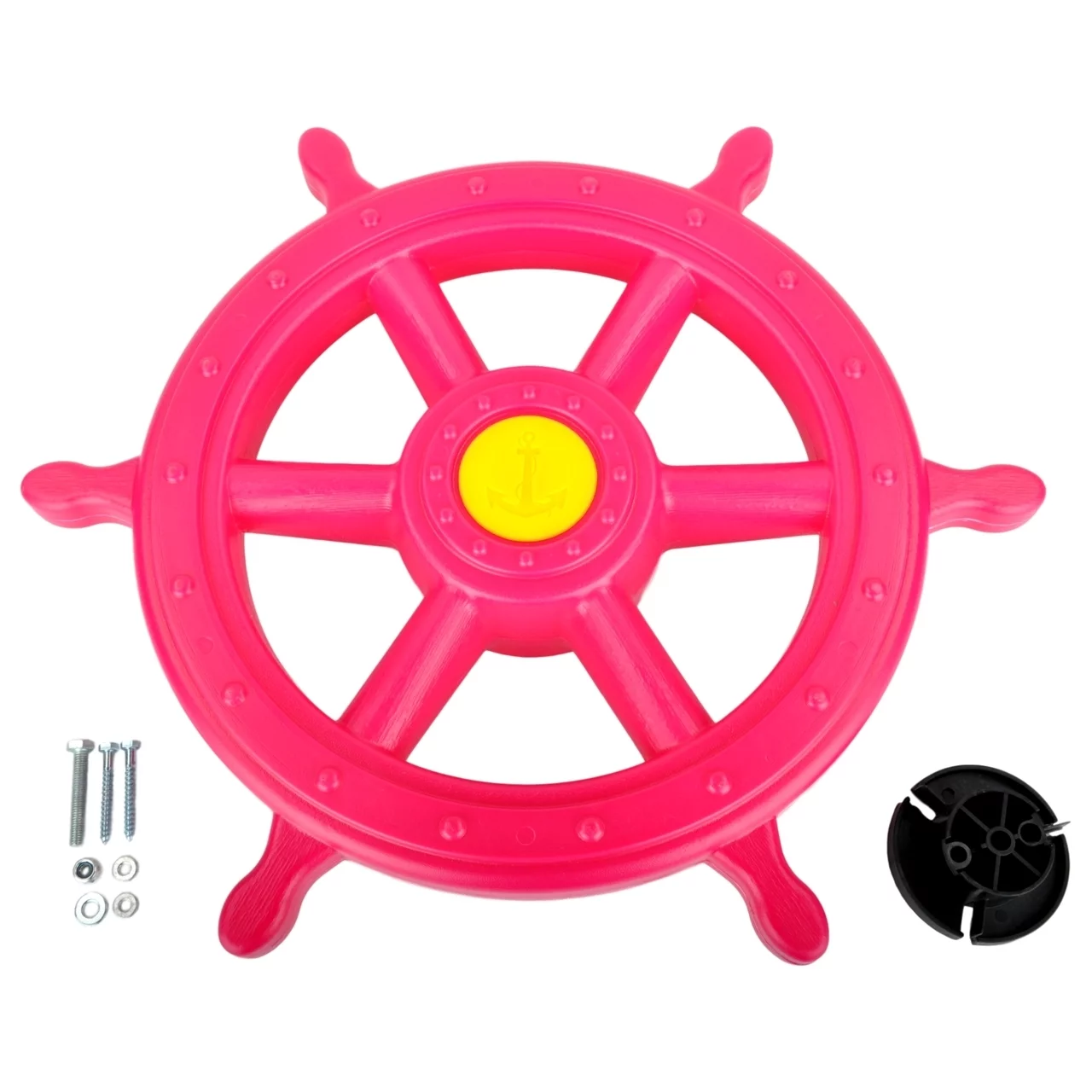 Swing Set Stuff Inc. Ships Wheel (Pink) and SSS Logo Sticker