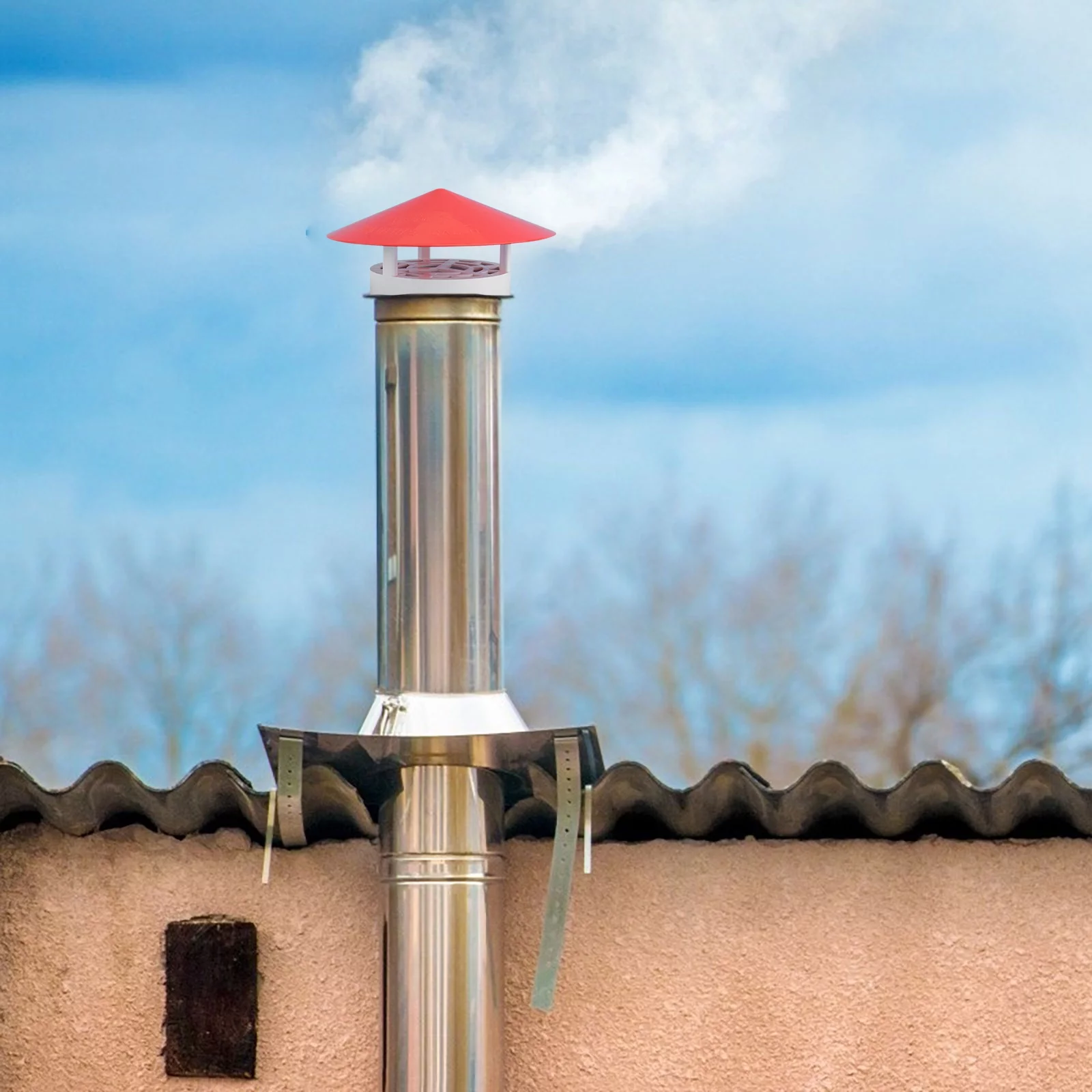 Gongxipen 1pc Chimney Rainproof Cover Smokestack Waterproof Smoke Funnel Rainproof