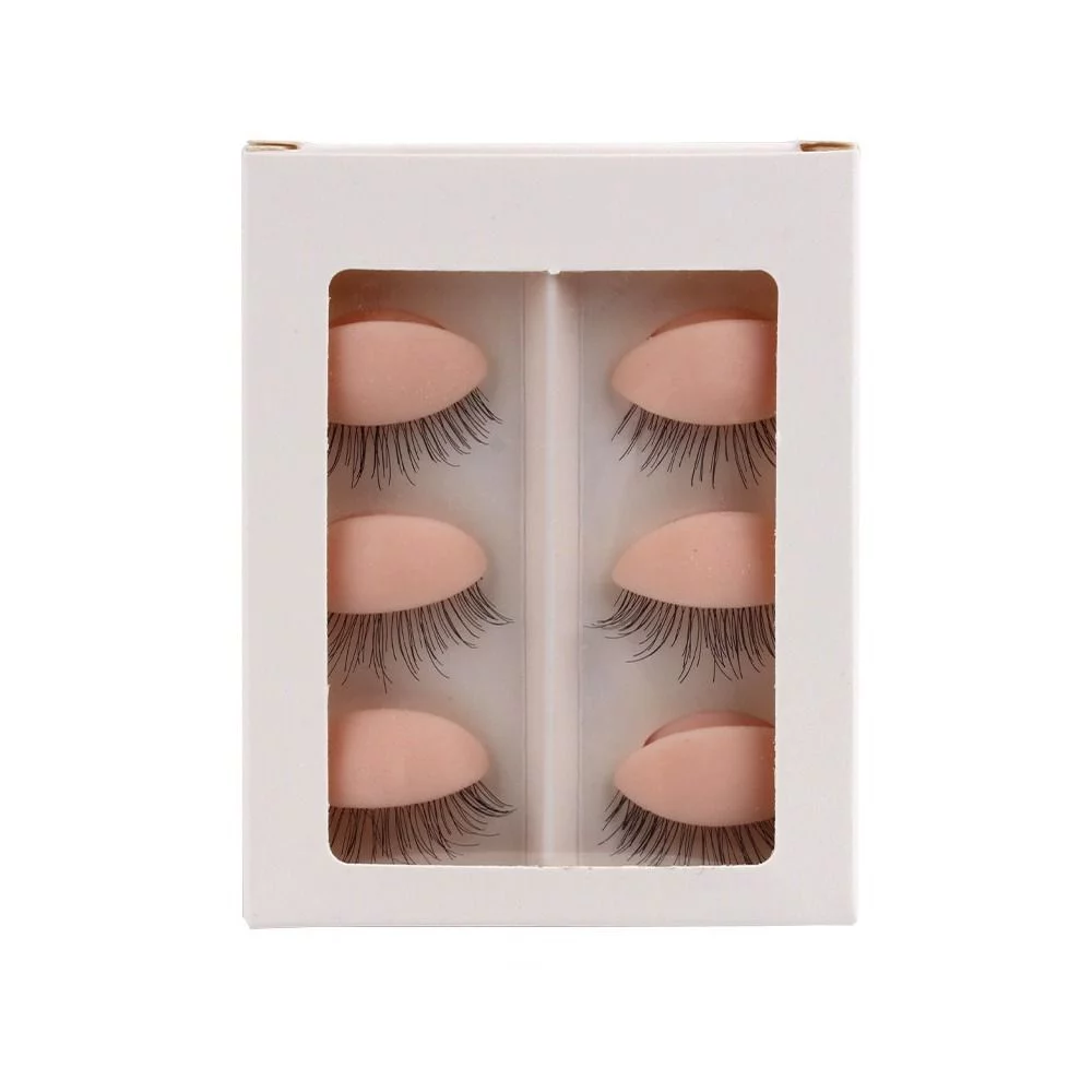 Professional Makeup Tools Multi-functional For Starter Replacement Eye Facial Eyelashes Extension Training Model Training Head Grafting Eyelashes Tools Practice PINK