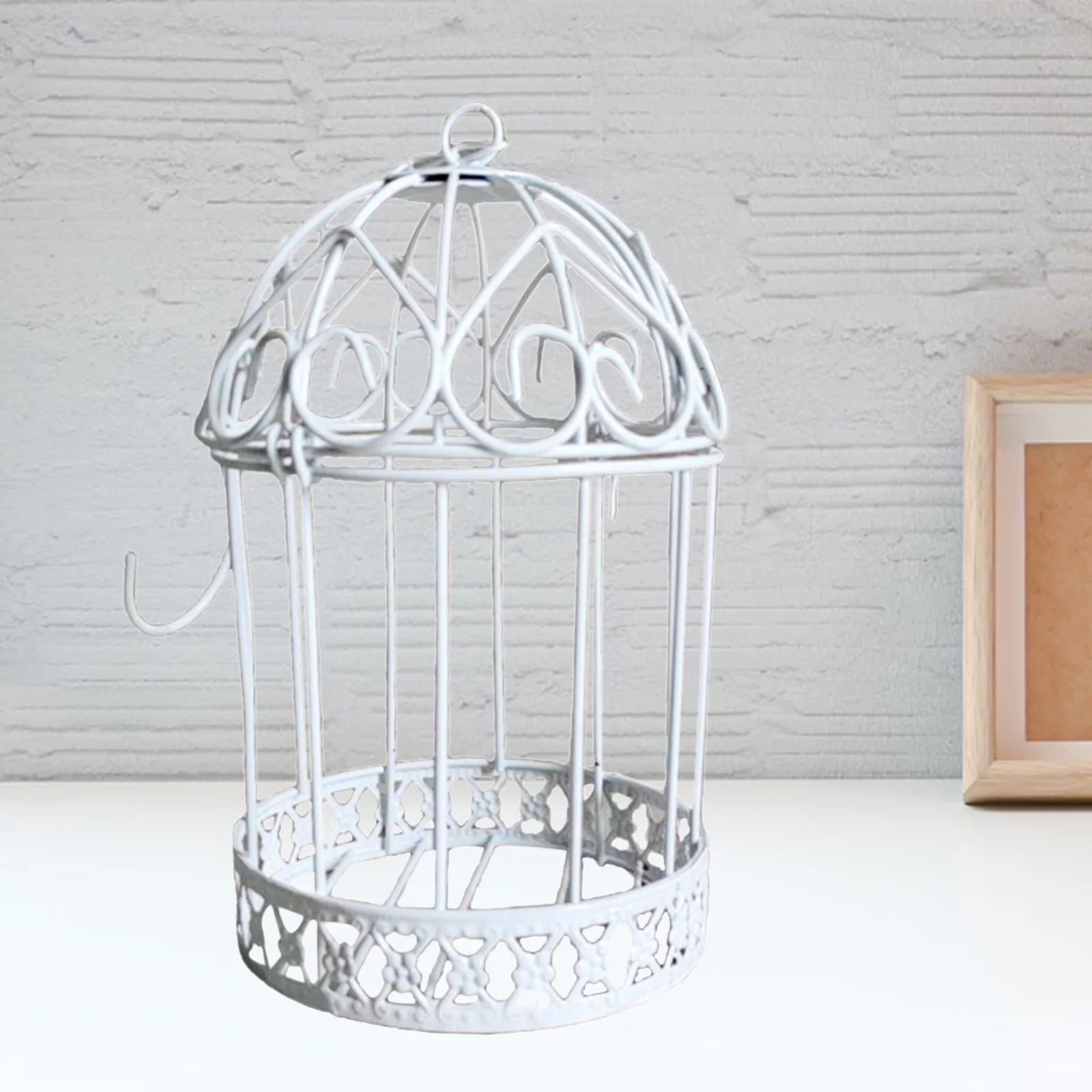 13cm Rustic Iron Wire Shape Succulent Pot Hanging Planter Plant