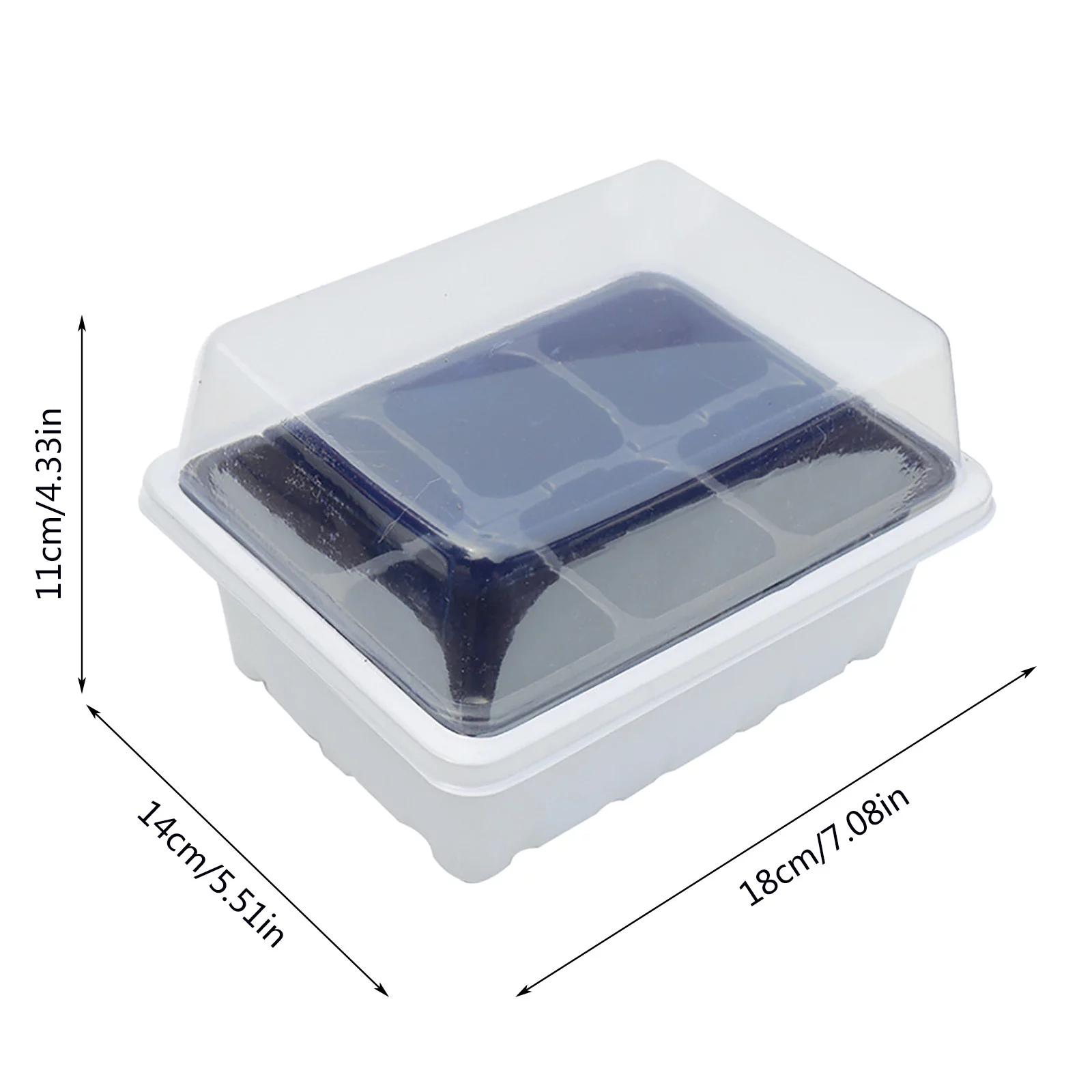 Valentine Flower Pot Kids Gardening Seedling Box Greenery Seeding Humidity Cultivation Insulation Box Seedling Tray Breathable Practical Tools