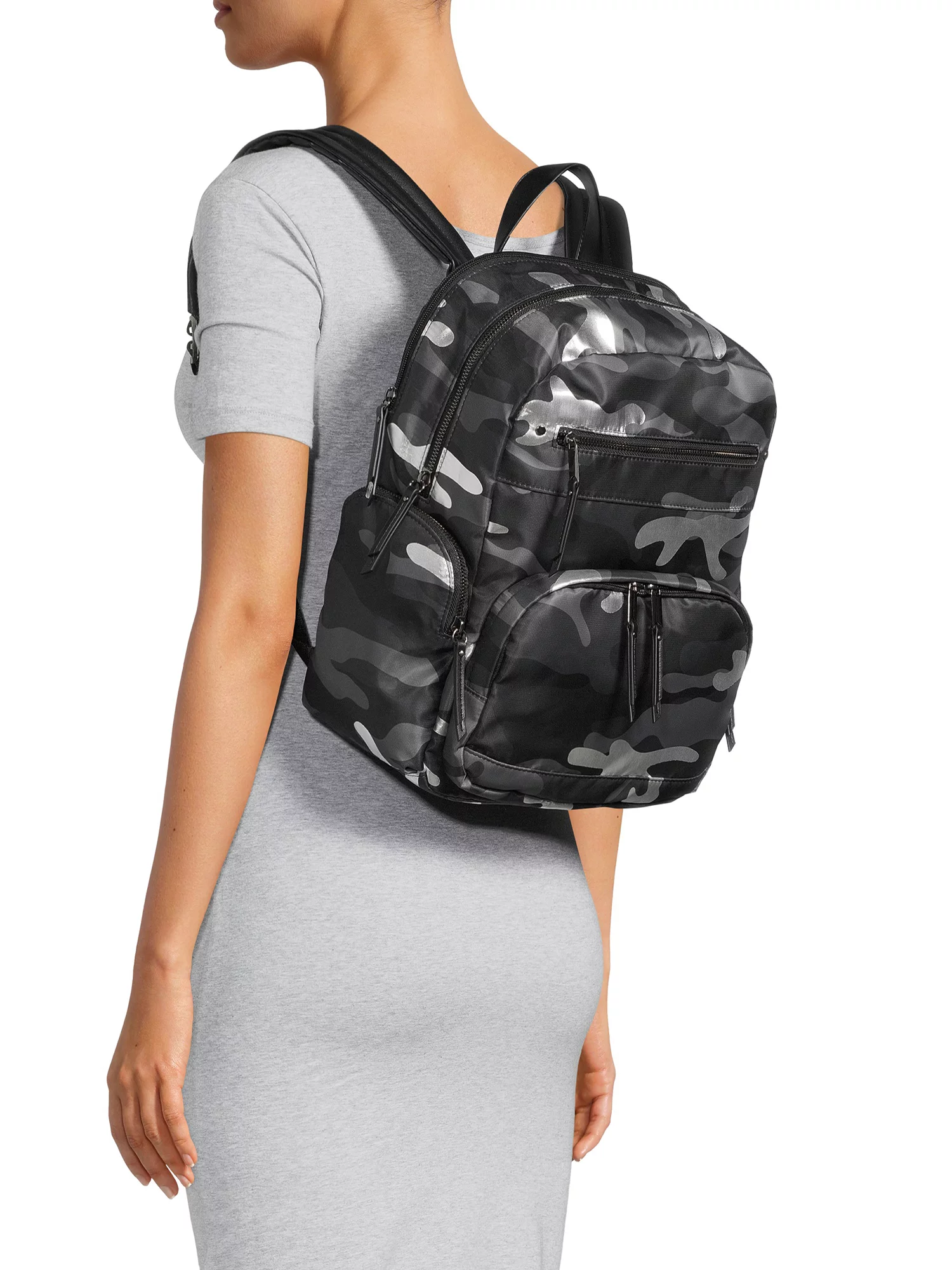 Time & Tru Women's Camille Nylon Backpack