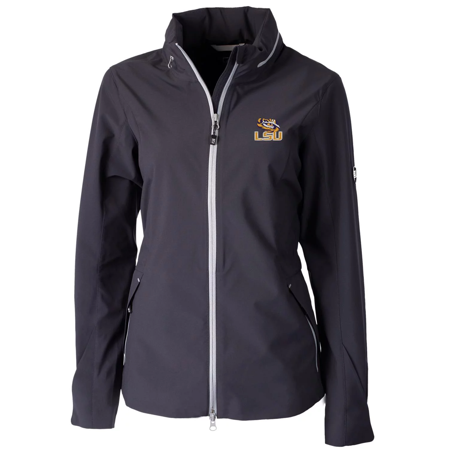 Women's Cutter & Buck Charcoal LSU Tigers Vapor Full-Zip Jacket