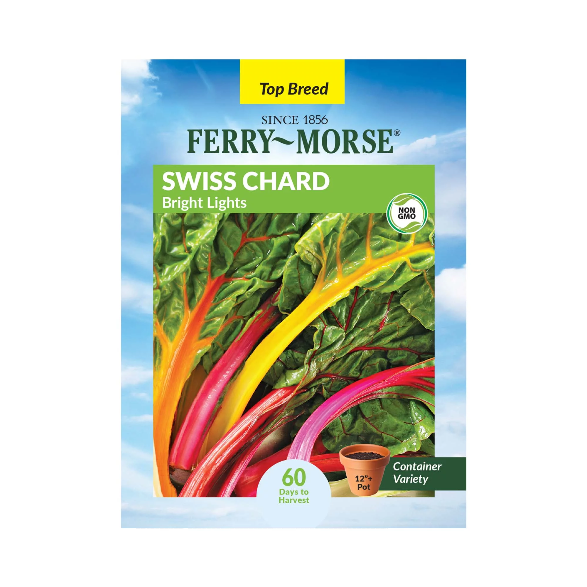 Ferry-Morse 900MG Swiss Chard Bright Lights Vegetable Plant Seeds Full Sun