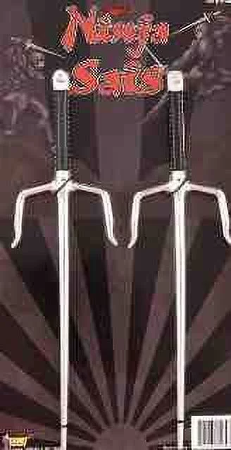 Ninja Sais Sword Weapon Costume Prop Set