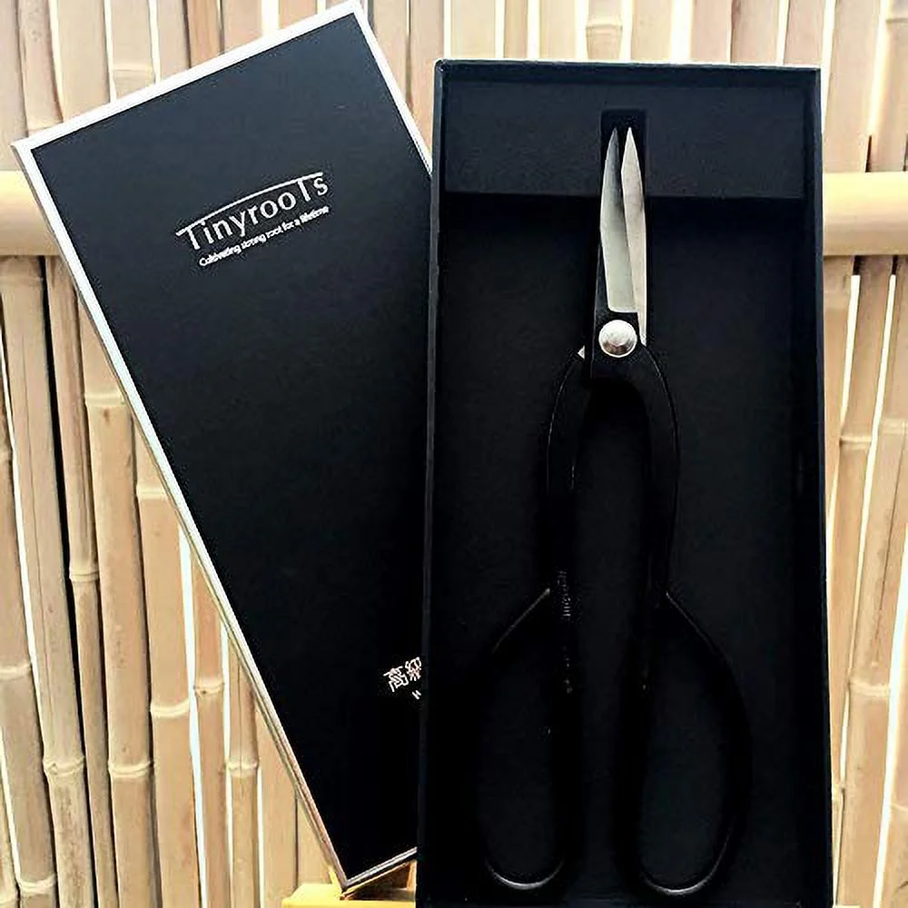 Bowed  Pruning Shears - Known As Ashinaga Shears, These Traditional Shaped Garden Shears Help With Control And Balance When Trimming, Carbon Steel, 200 Mm…