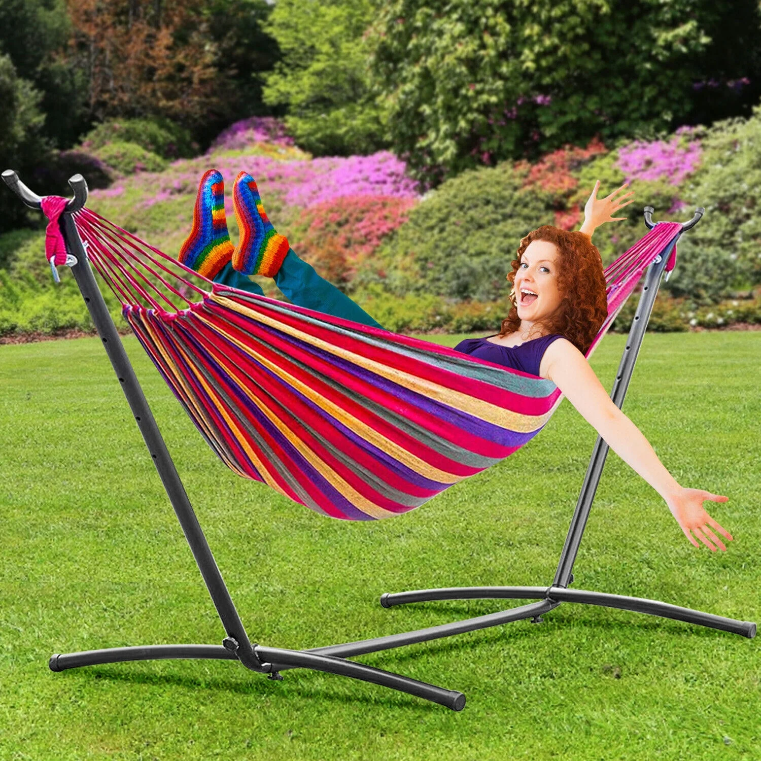 Hammock Chair Portable Swing Chair Heavy Duty Swing Stand For Patio Backyard