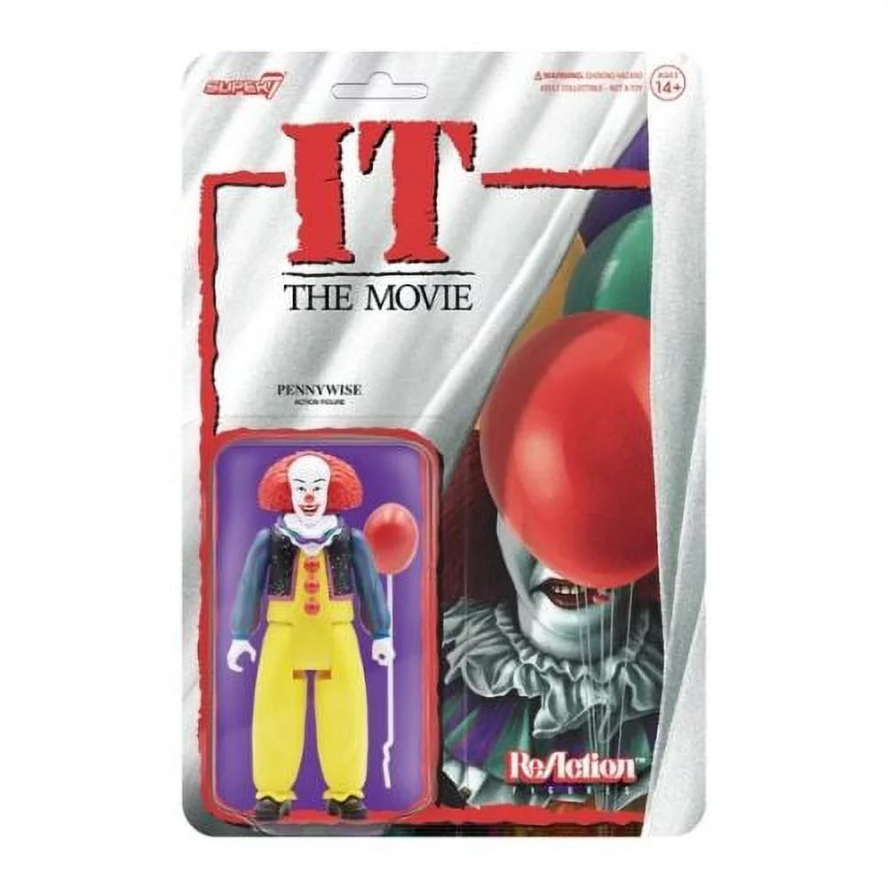 Stephen King - Super7 - It Reaction - Pennywise (Clown)  [COLLECTABLES] Action Figure, Figure, Collectible