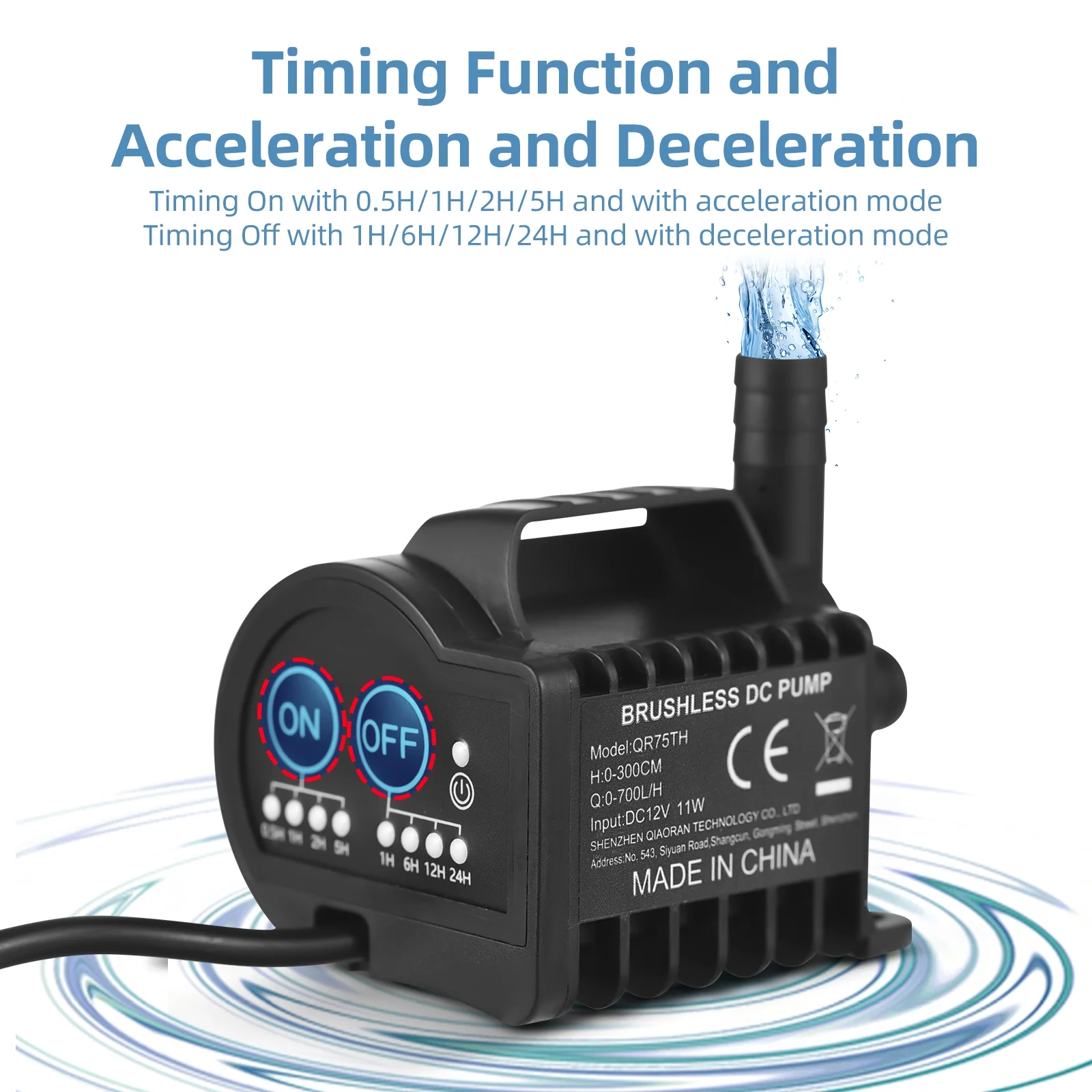 Pump,And Function Max 9.8ft Lift 4 On/off Suction Cup 12v Water Pump Max 700l/h 6.5ft Female Suction Water Pump With 700l/h 9.8ft Pond And 700l/h Lift Ideal Tanks 6.5ft Female