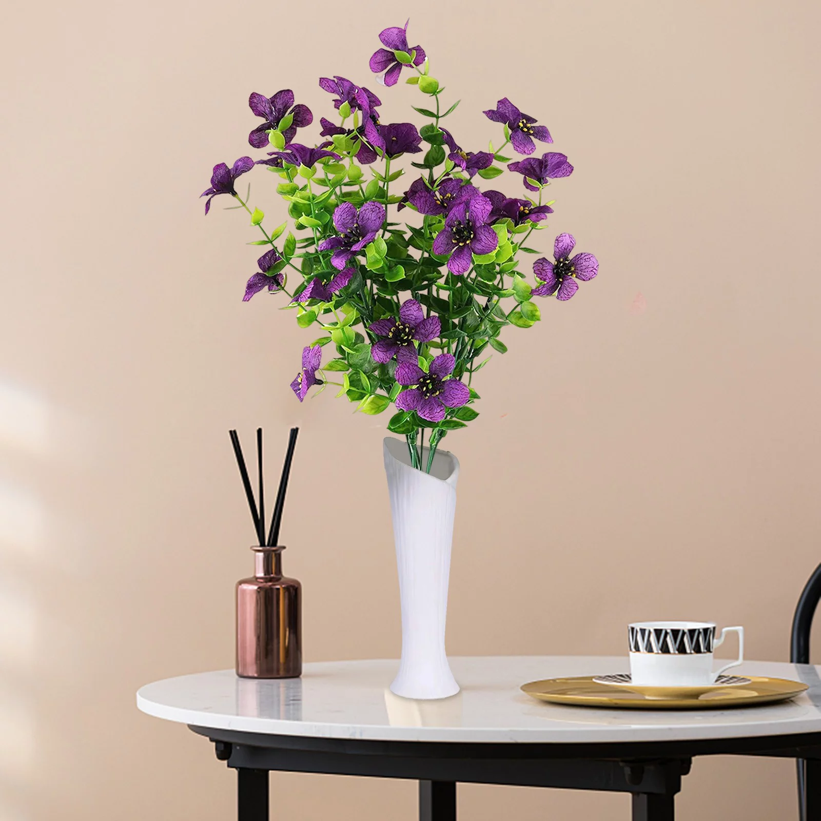 FHKOEGHS Roses Garland 18 Bundles Artificial Flowers Outdoor Flowers Garden Window Box Porch Home Decor