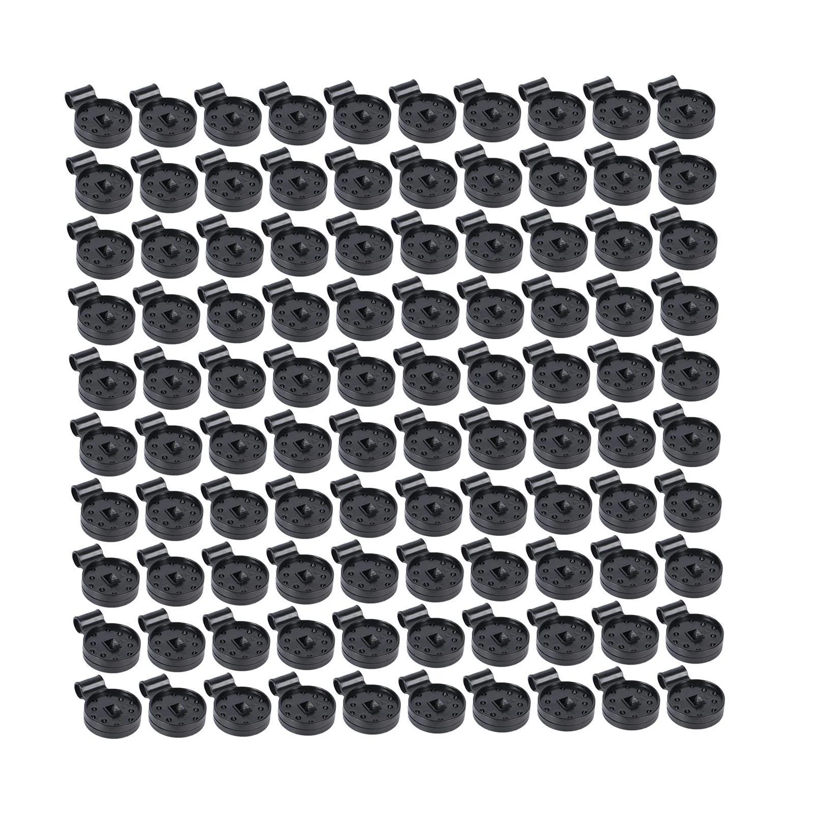 Miulika 100Pcs Sshade Lock Clips Shade Cloth Clips Shade Netting Clips Shade Hook Clips for Yard Greenhouse Outdoor Backyard Car Cover L Square hole