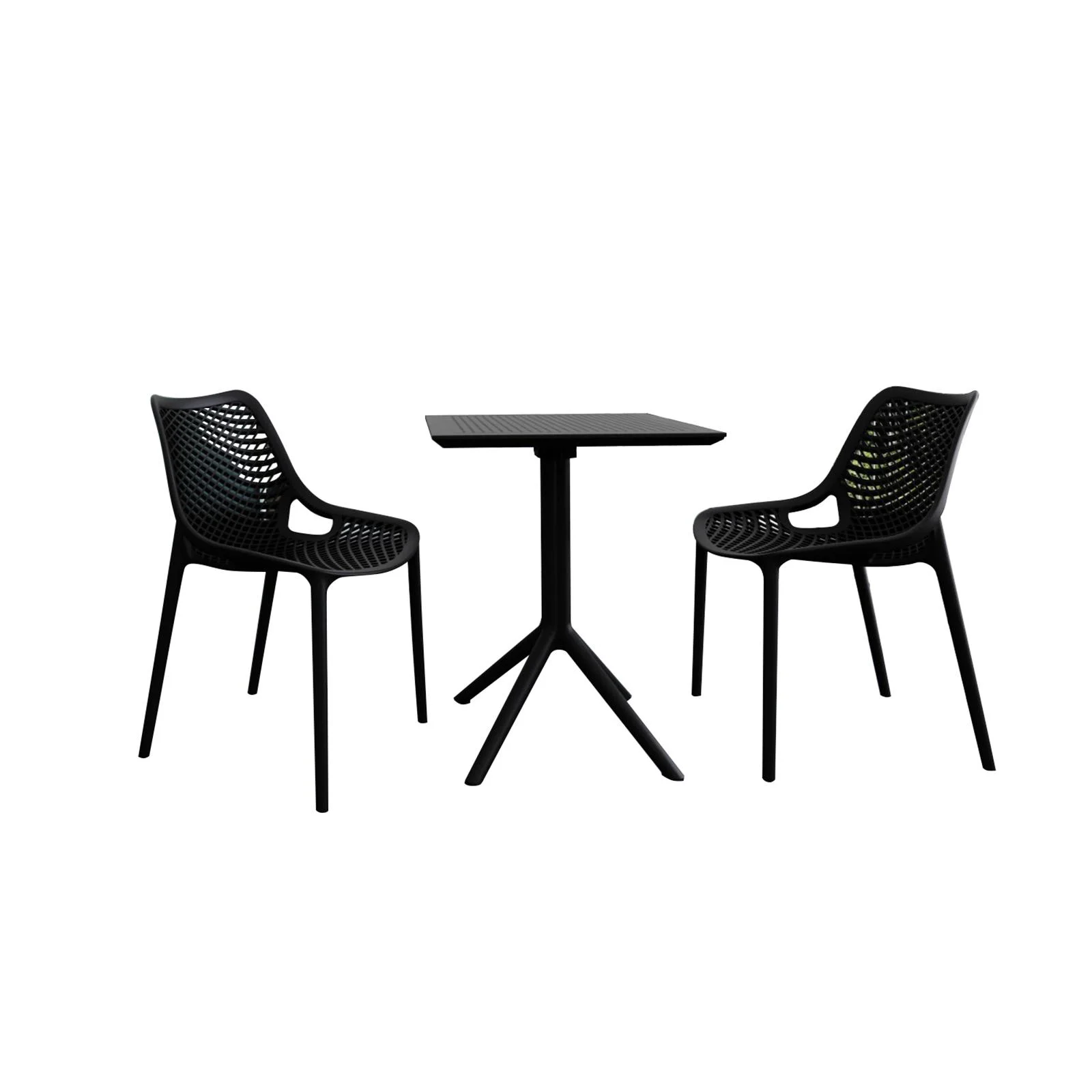 Compamia Air Bistro Set 3 Piece in White Finish