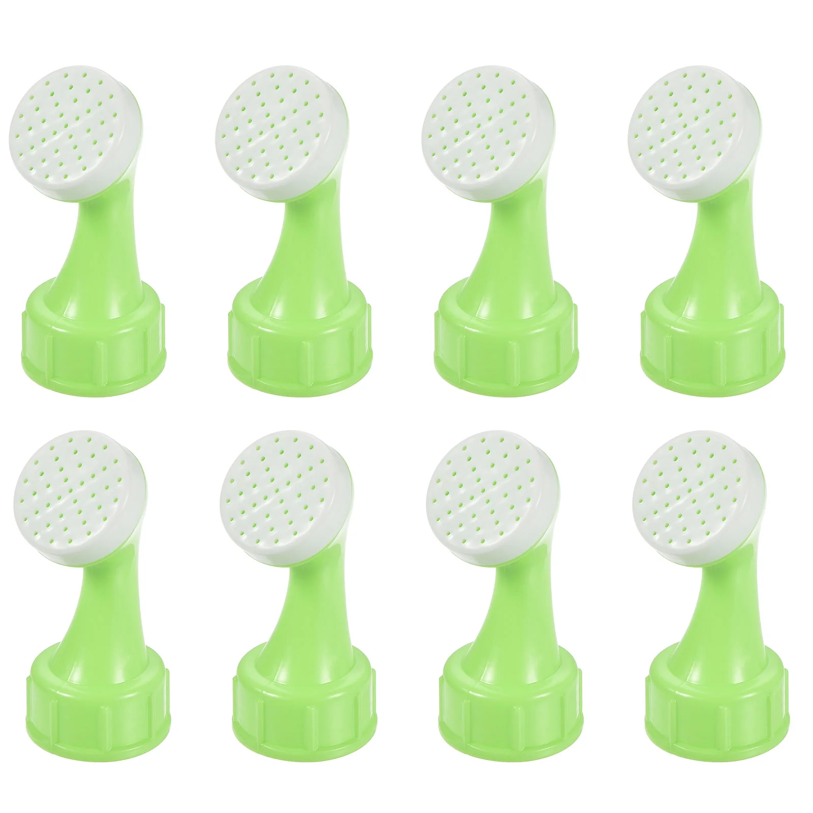 Uxcell Portable Plastic Bottle Watering Sprinkler Nozzles for Plant Potted Green 8 Pack