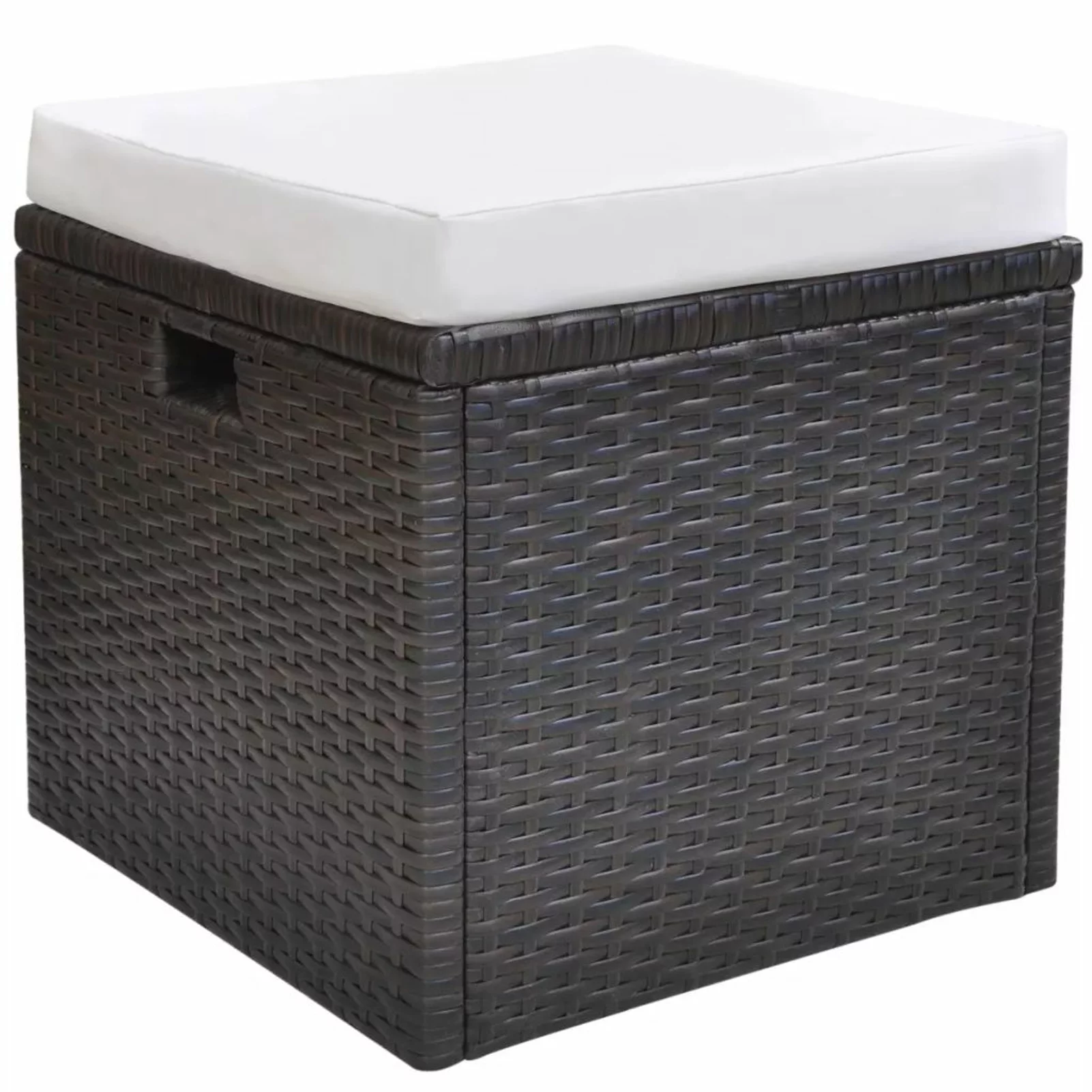 Suzicca 6 Piece Patio Dining Set with Cushions Poly Rattan Brown