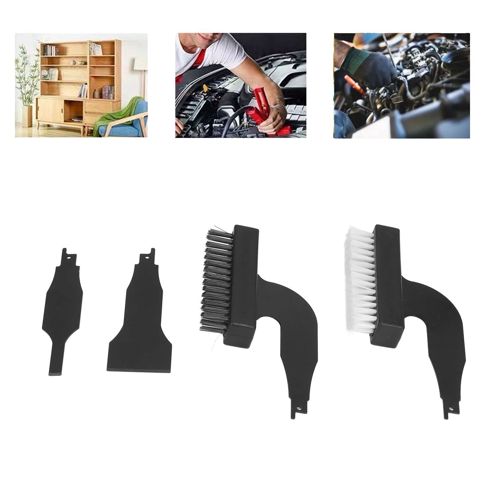 Goldmeet Rust Removing Brush Shovel Electric Wire Nylon Cleaning Tool Reciprocating Blade Sabre Saw