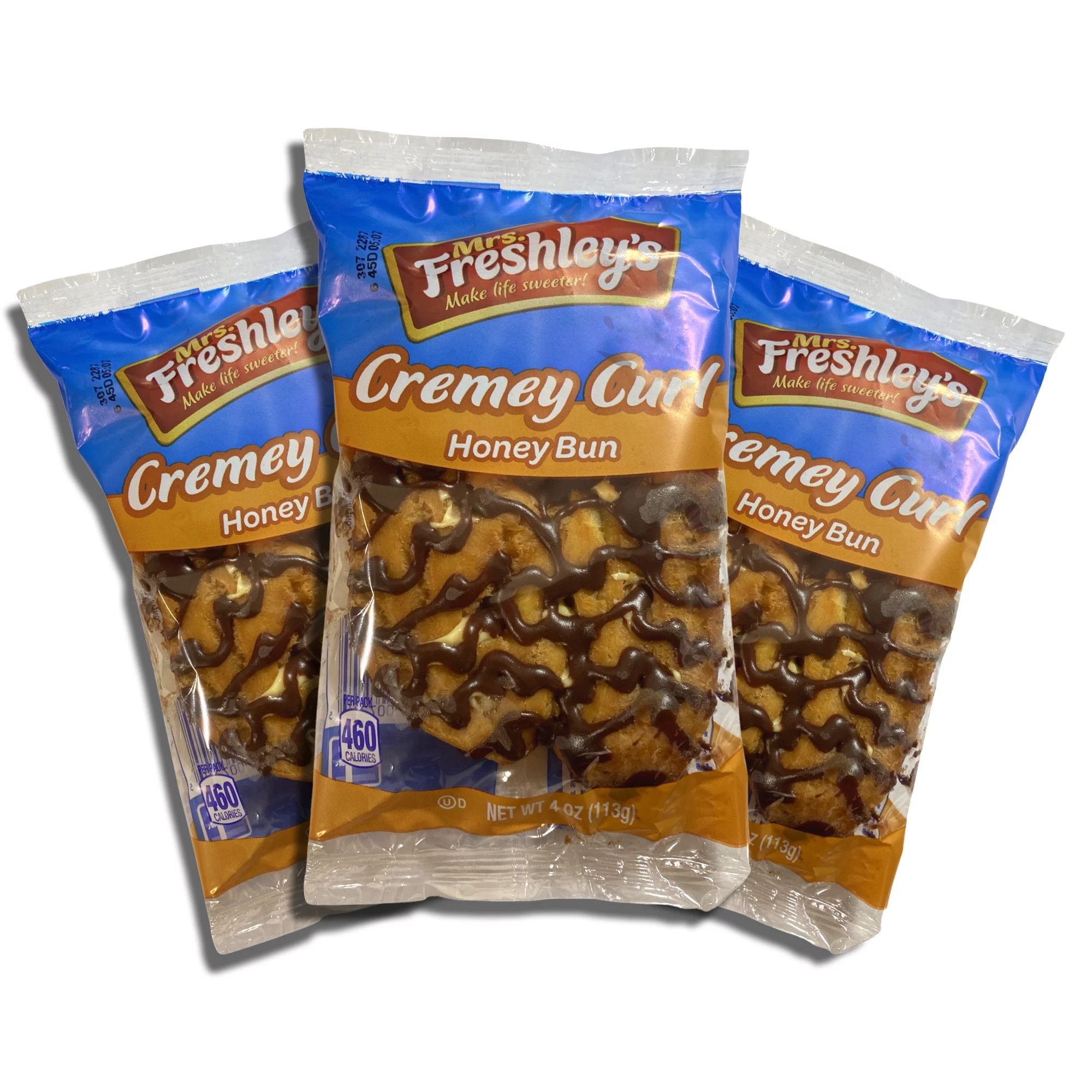 (2 pack) Mrs. Freshley's Creamy Chocolate Honeybuns Value Pack Bundled by Tribeca Curations | 18 Pack