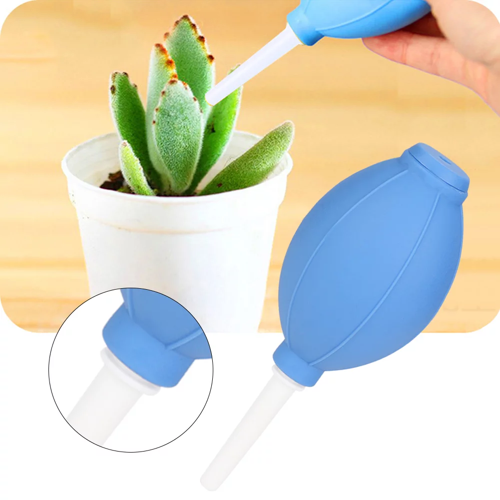 ZPSHYD Dust Ball Air Blower, Blowing Dust Ball Air Blower TPE Multi-functional Plant Dust Blower Camera Dust Cleaner Gardening Cleaning Tool(Blue)