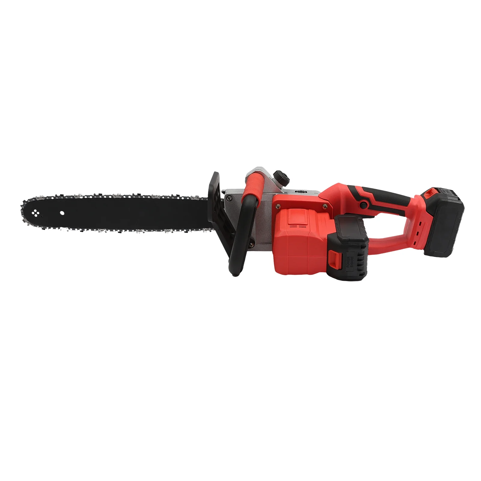 Portable Brushless Chainsaw 16-Inch Electric Chainsaw Cordless Chain Saw with 2 Chains for Wood Cutting, Logging and Tree Trimming Red, Black