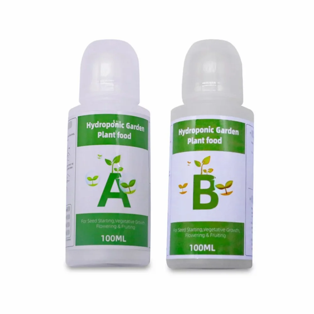 A+B Two Part Set Liquid Hydroponic Nutrients Stronger And Faster Fertilizer Suitable for Vegetables Grass